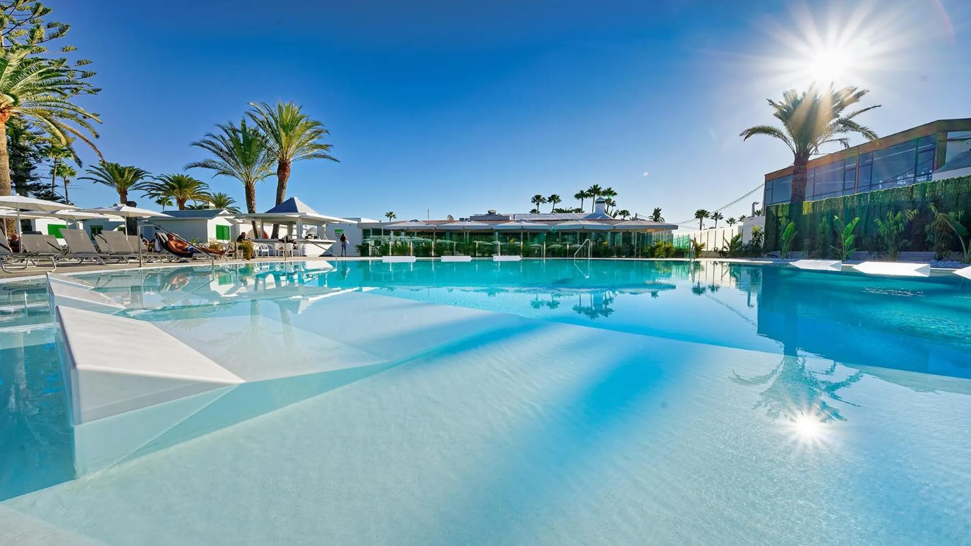 Pool view in Canary Garden Club