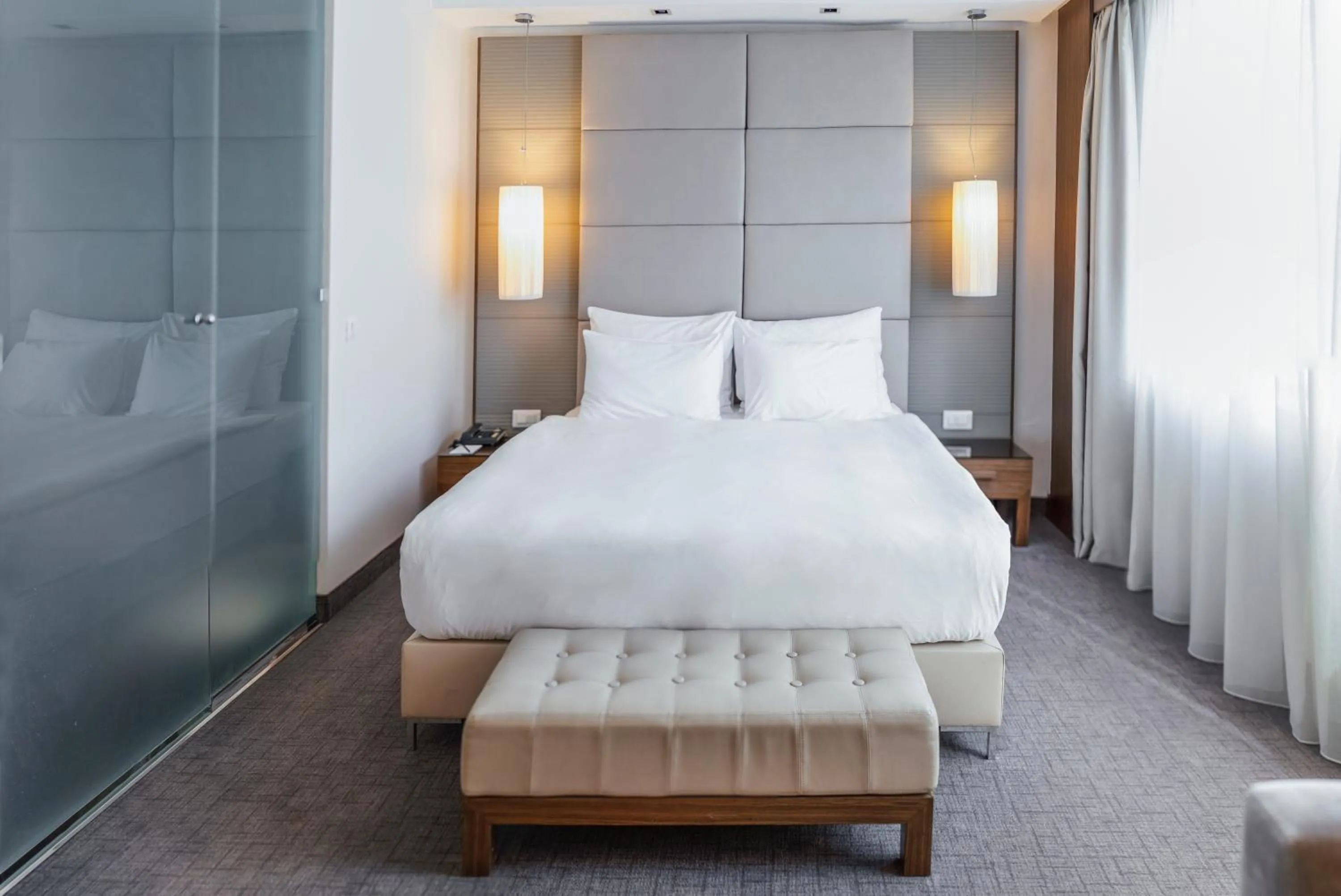 Bed in Belgrade Art Hotel, a member of Radisson Individuals