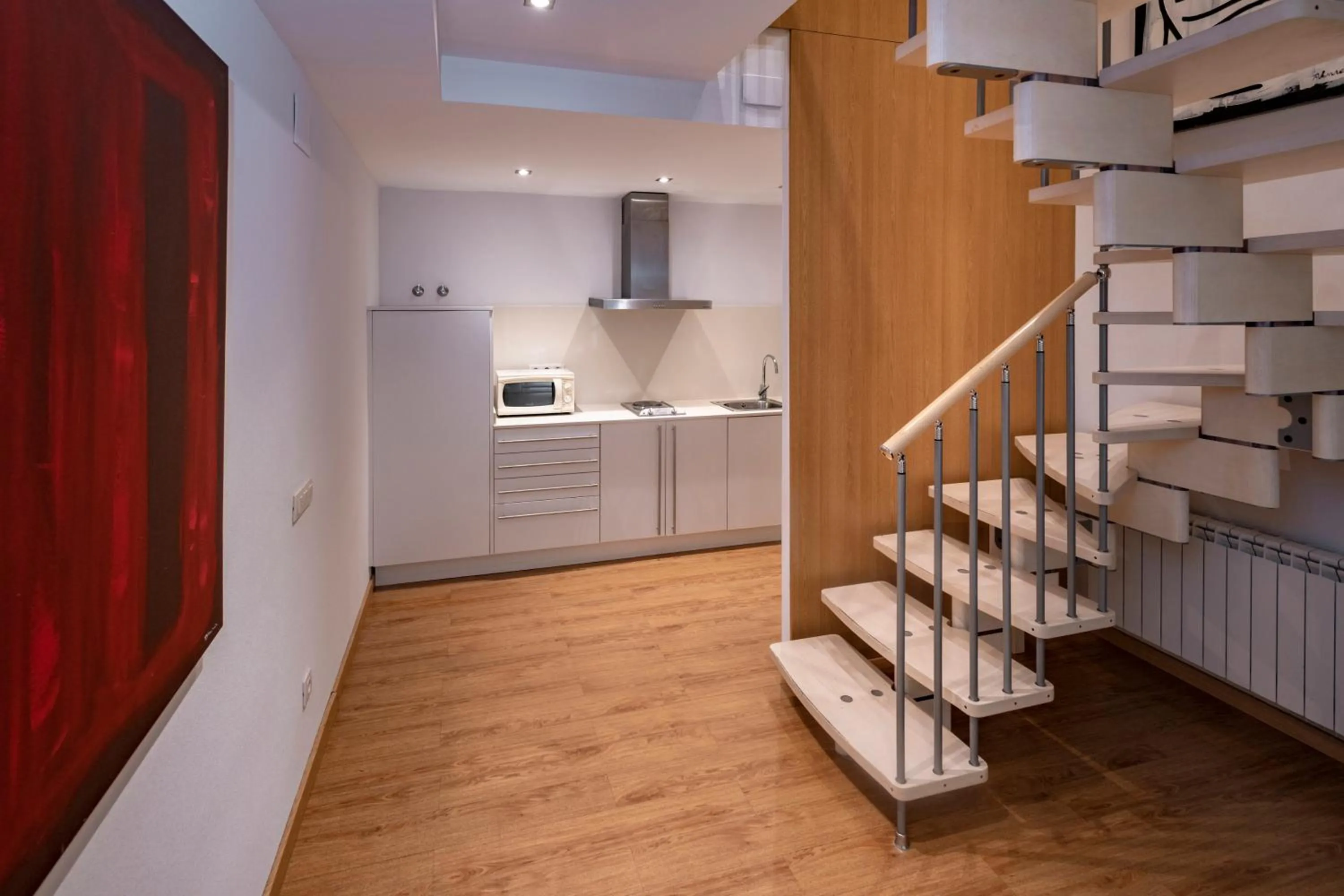 Kitchen or kitchenette in Apartments Playa de Castelldefels