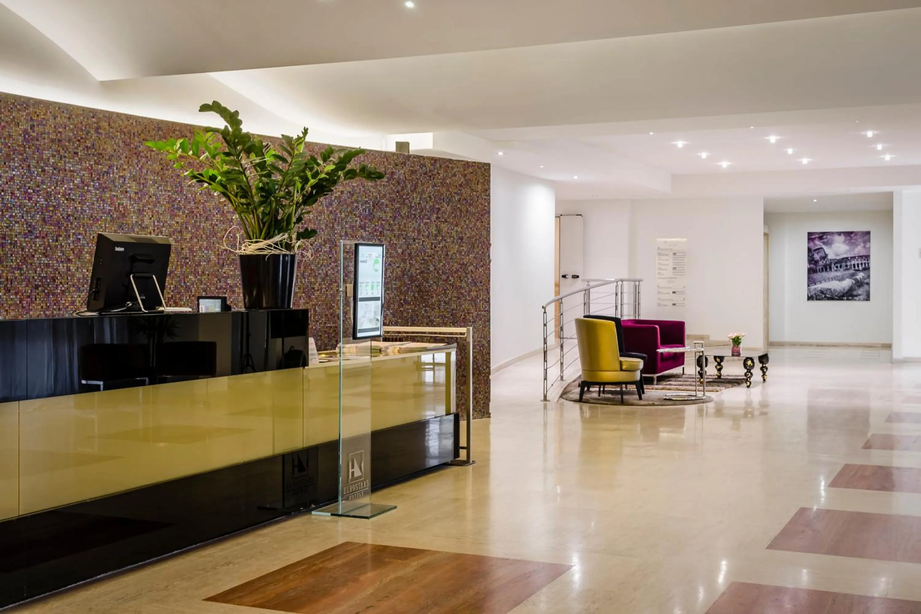 Lobby or reception in Eurostars Roma Aeterna