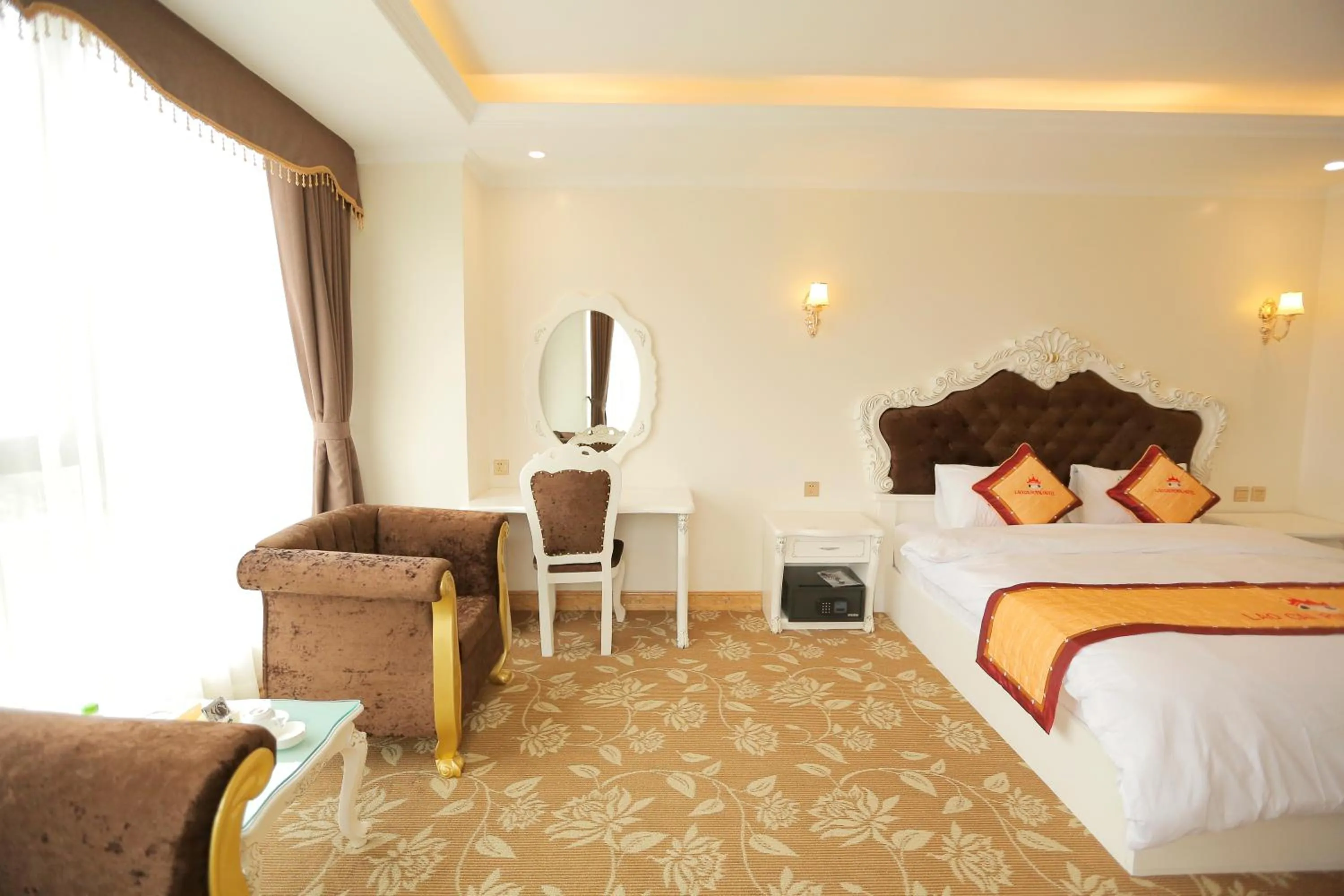 Photo of the whole room, Bed in Lao Cai Royal Hotel