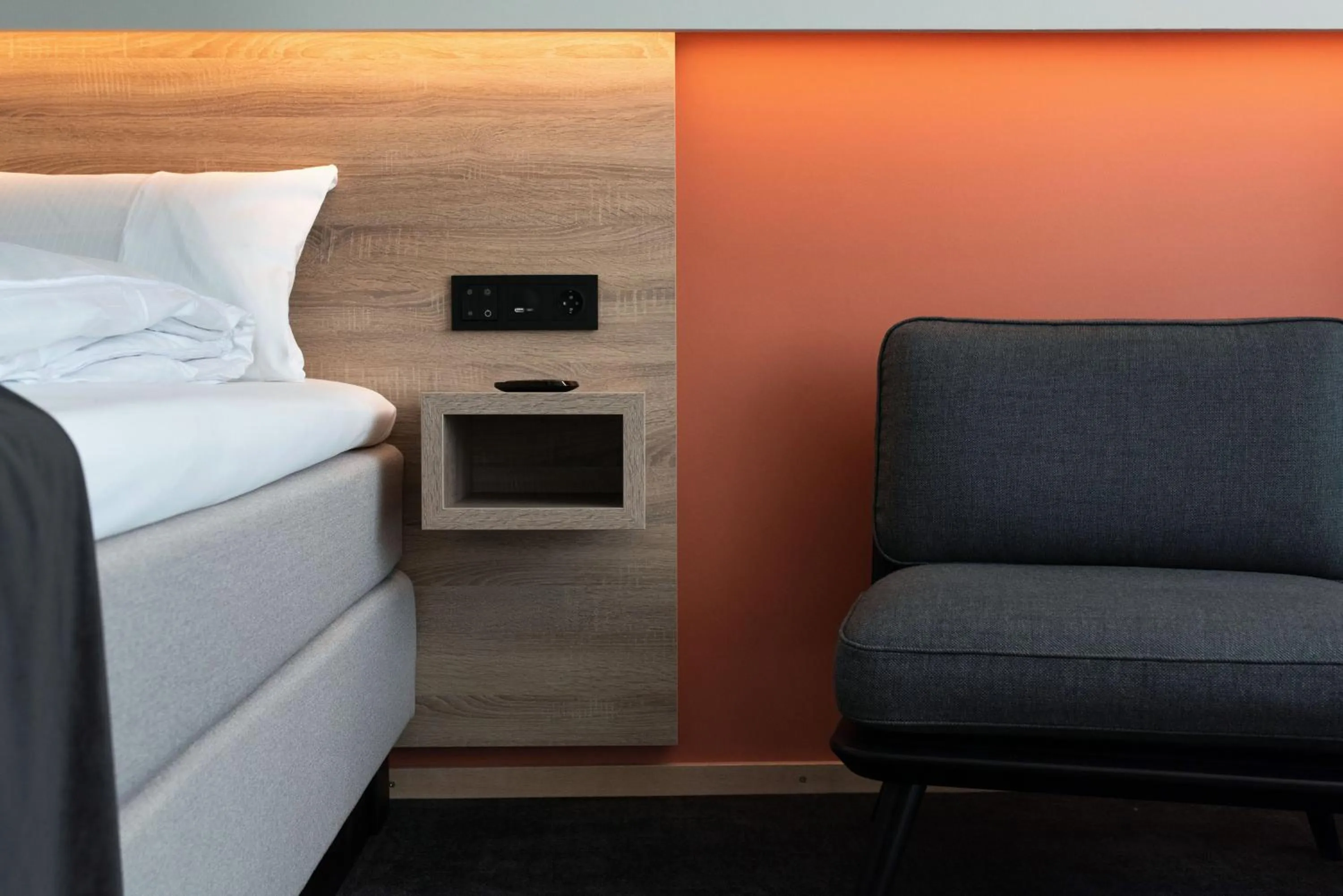 Bed in Thon Partner Hotel Norge