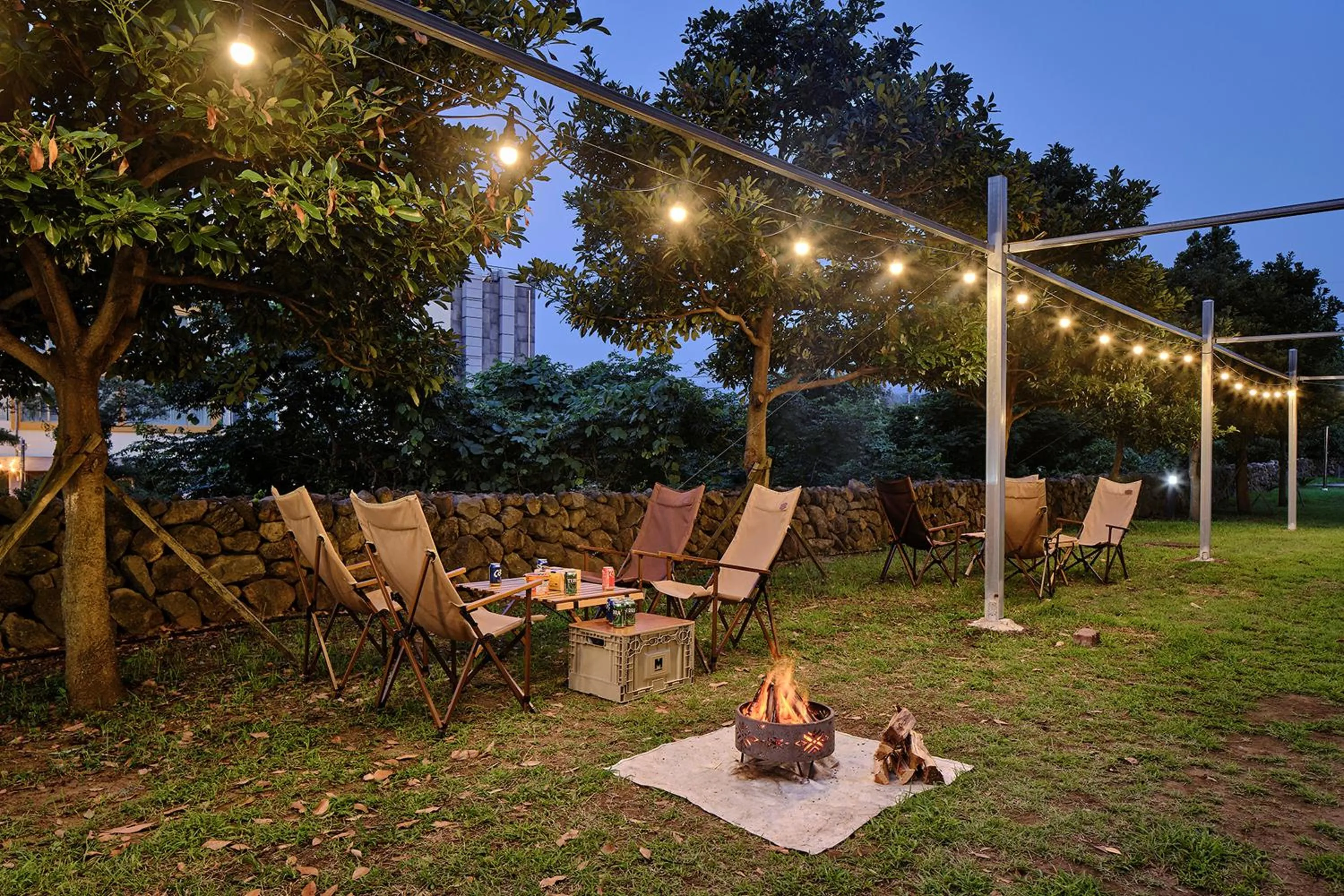 Garden in Shin Shin Hotel Jeju City