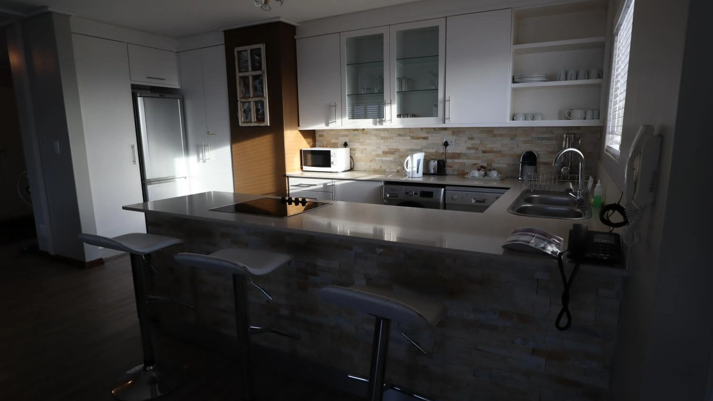 Kitchen or kitchenette in Lagoon Beach Hotel Apartments