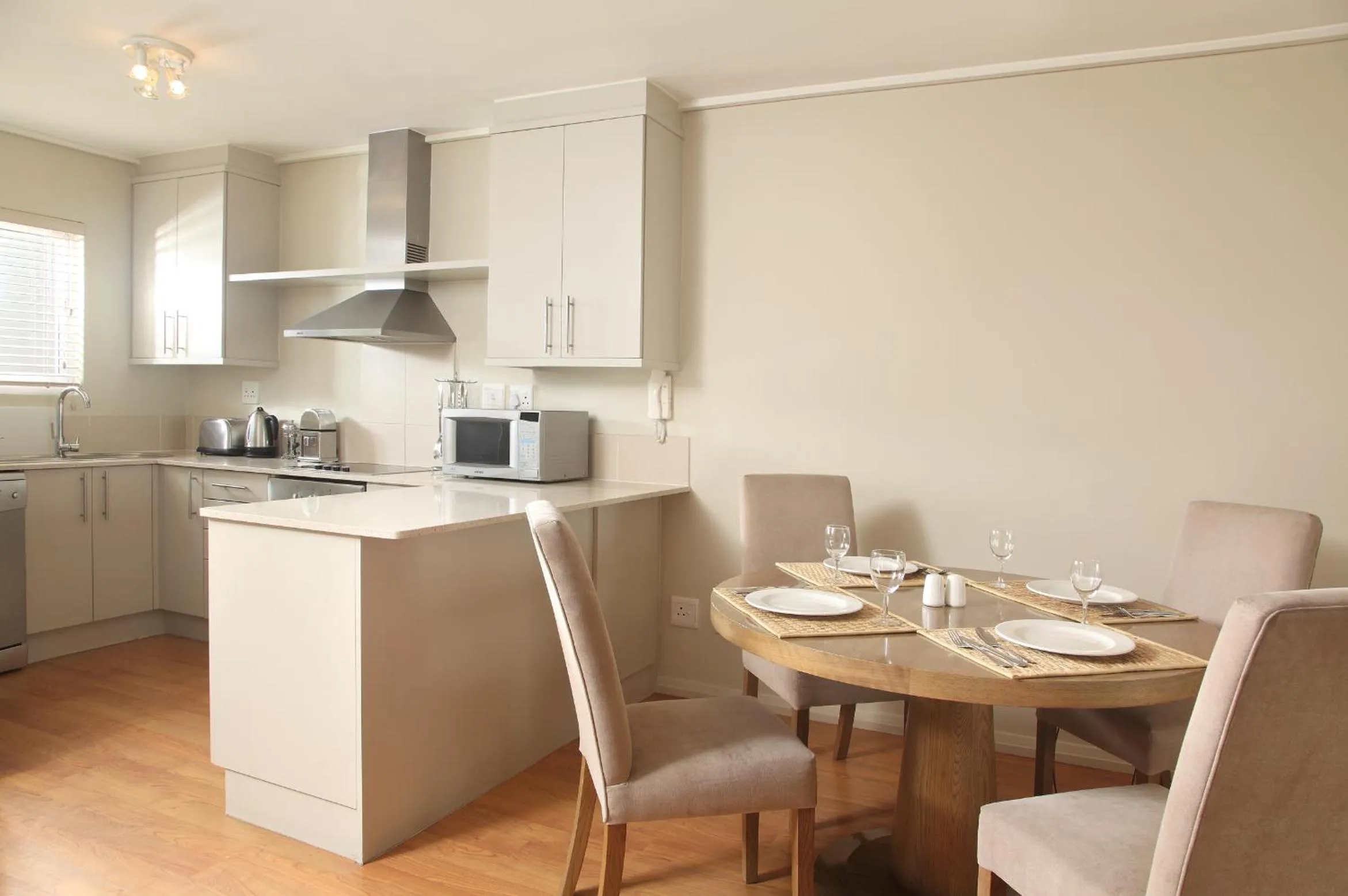 Kitchen or kitchenette in Lagoon Beach Hotel Apartments
