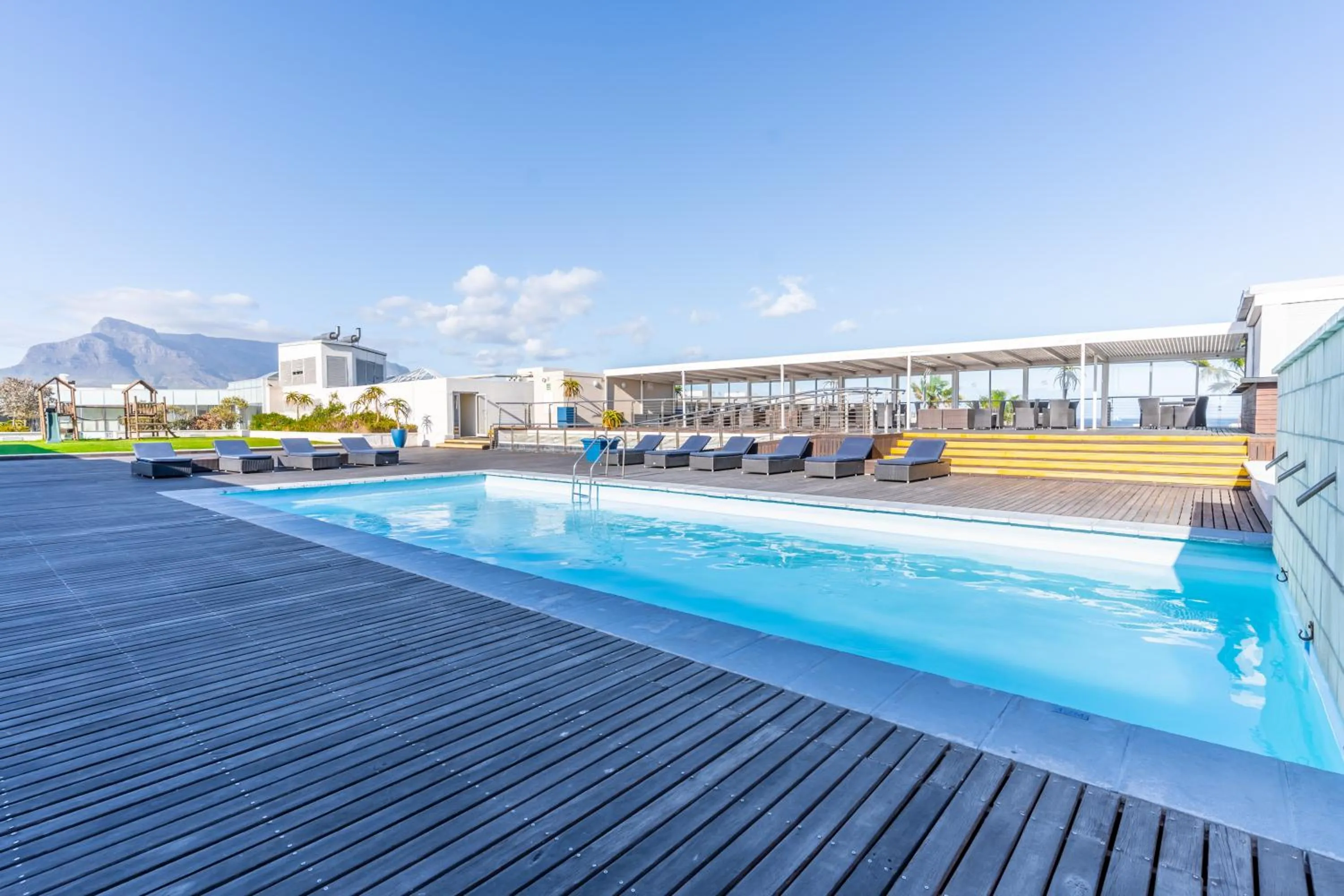 Swimming pool in Lagoon Beach Hotel Apartments