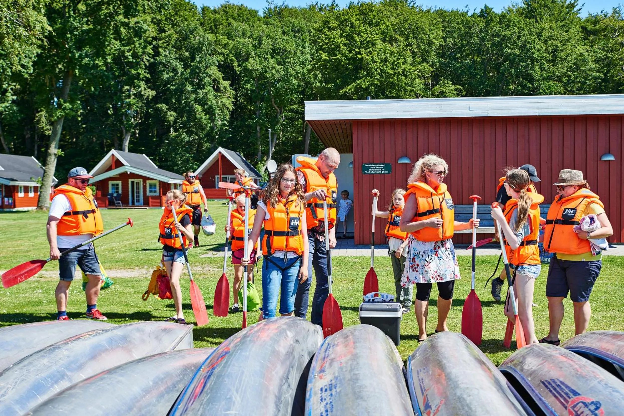 Canoeing in Danhostel Skanderborg