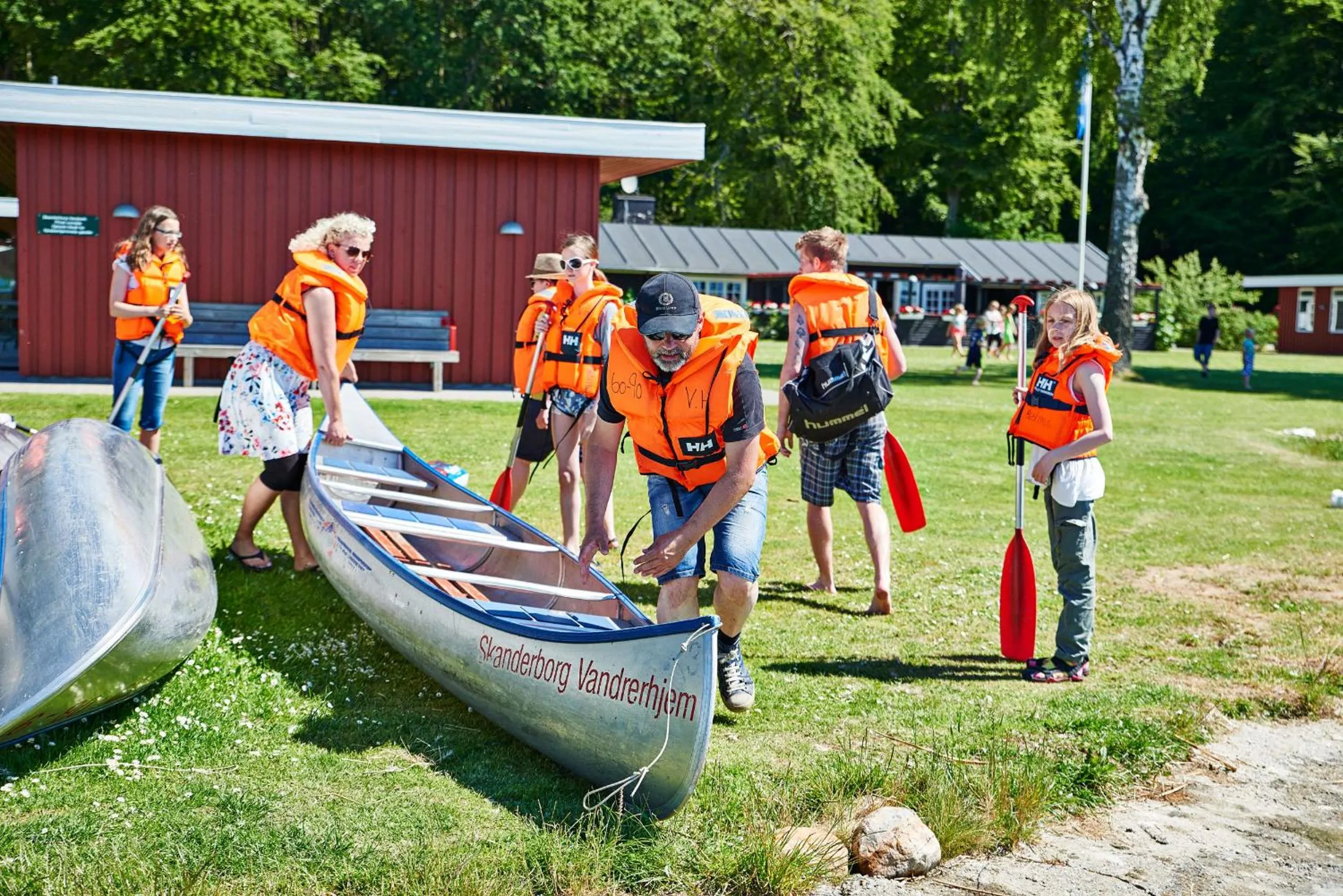 Canoeing in Danhostel Skanderborg