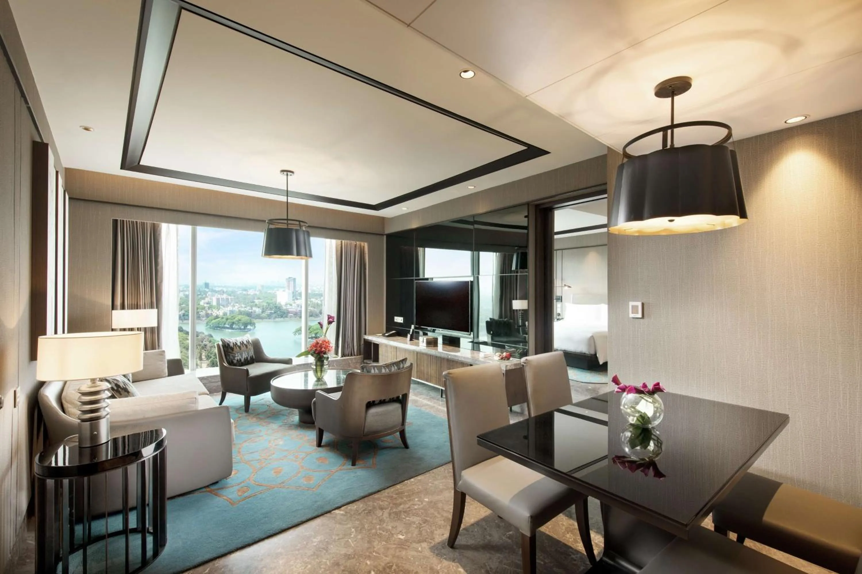 Living room in Conrad Bengaluru