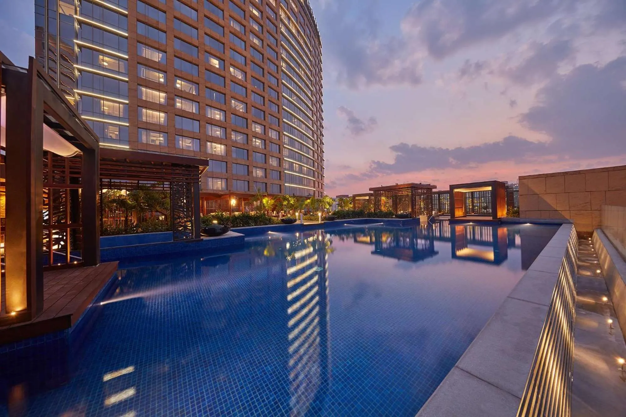 Pool view in Conrad Bengaluru