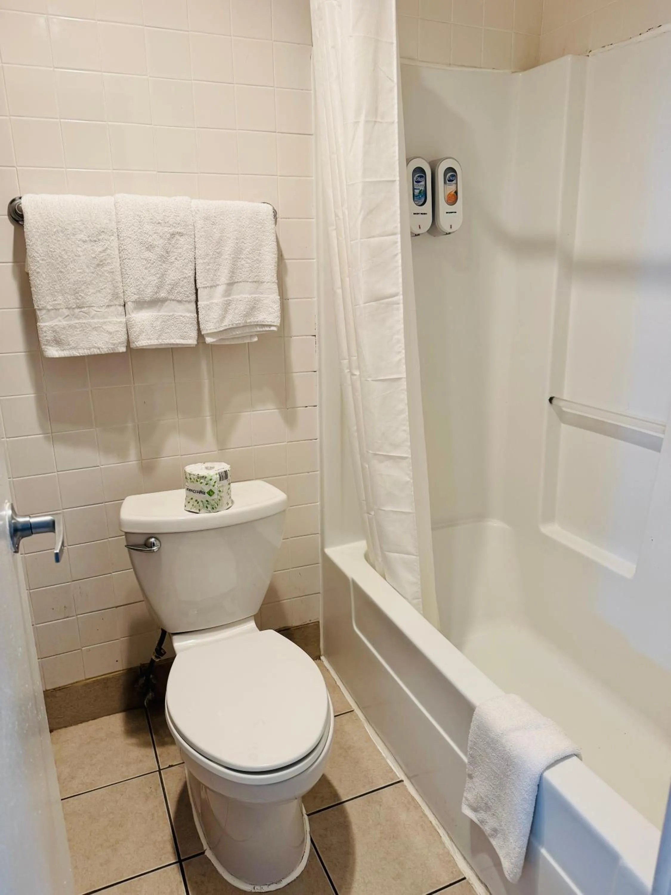 Shower in Red Carpet Inn Norwalk