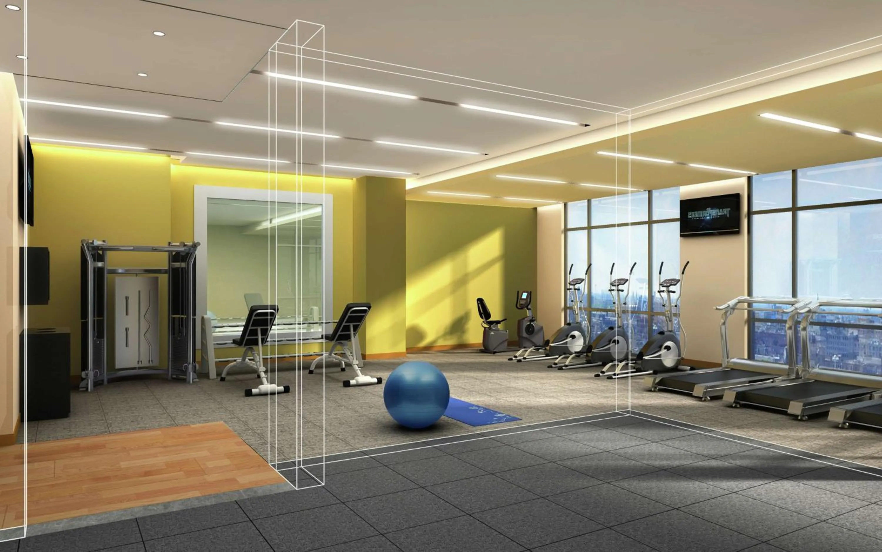 Fitness centre/facilities in Hilton Garden Inn Shiyan