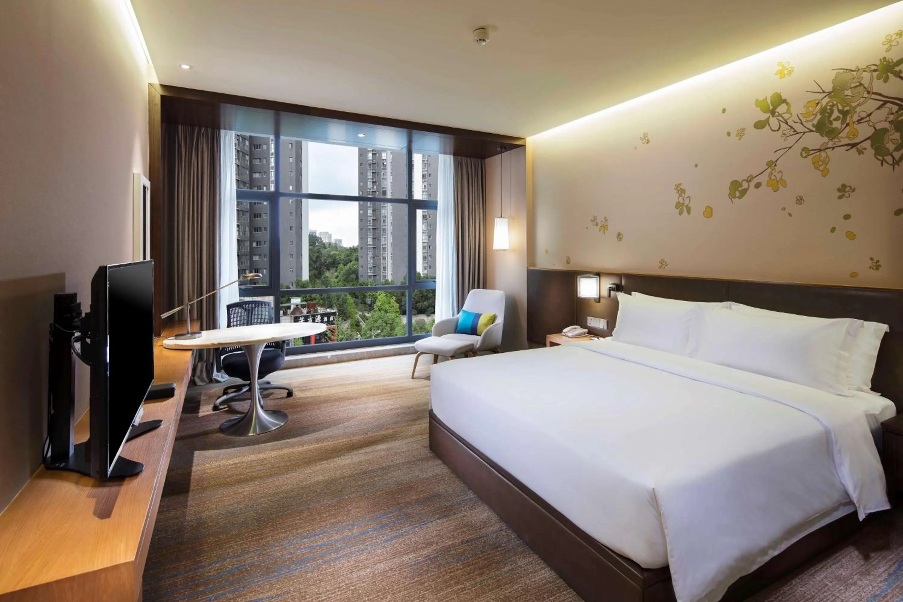 Bedroom, Bed in Hilton Garden Inn Shiyan