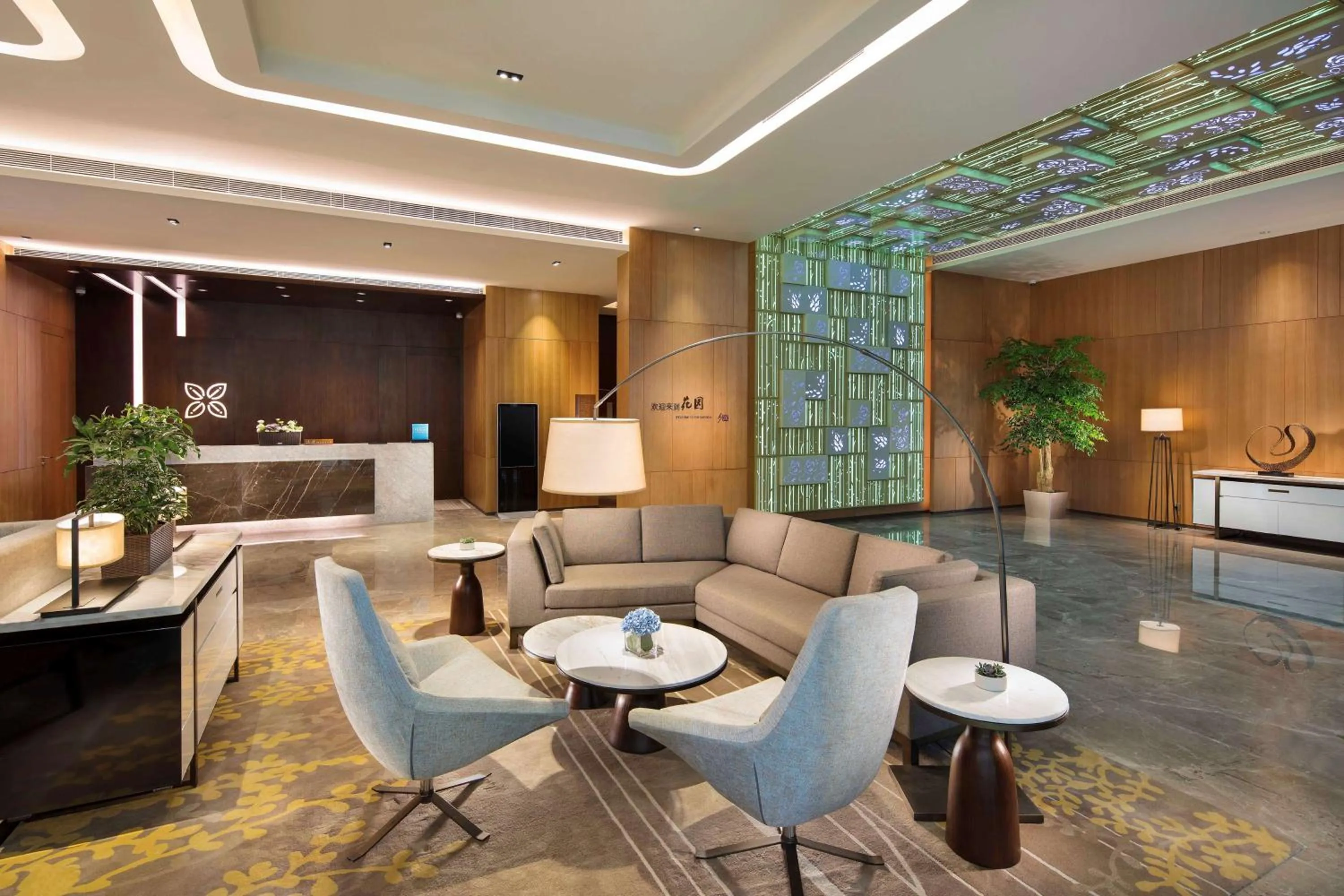 Lobby or reception in Hilton Garden Inn Shiyan