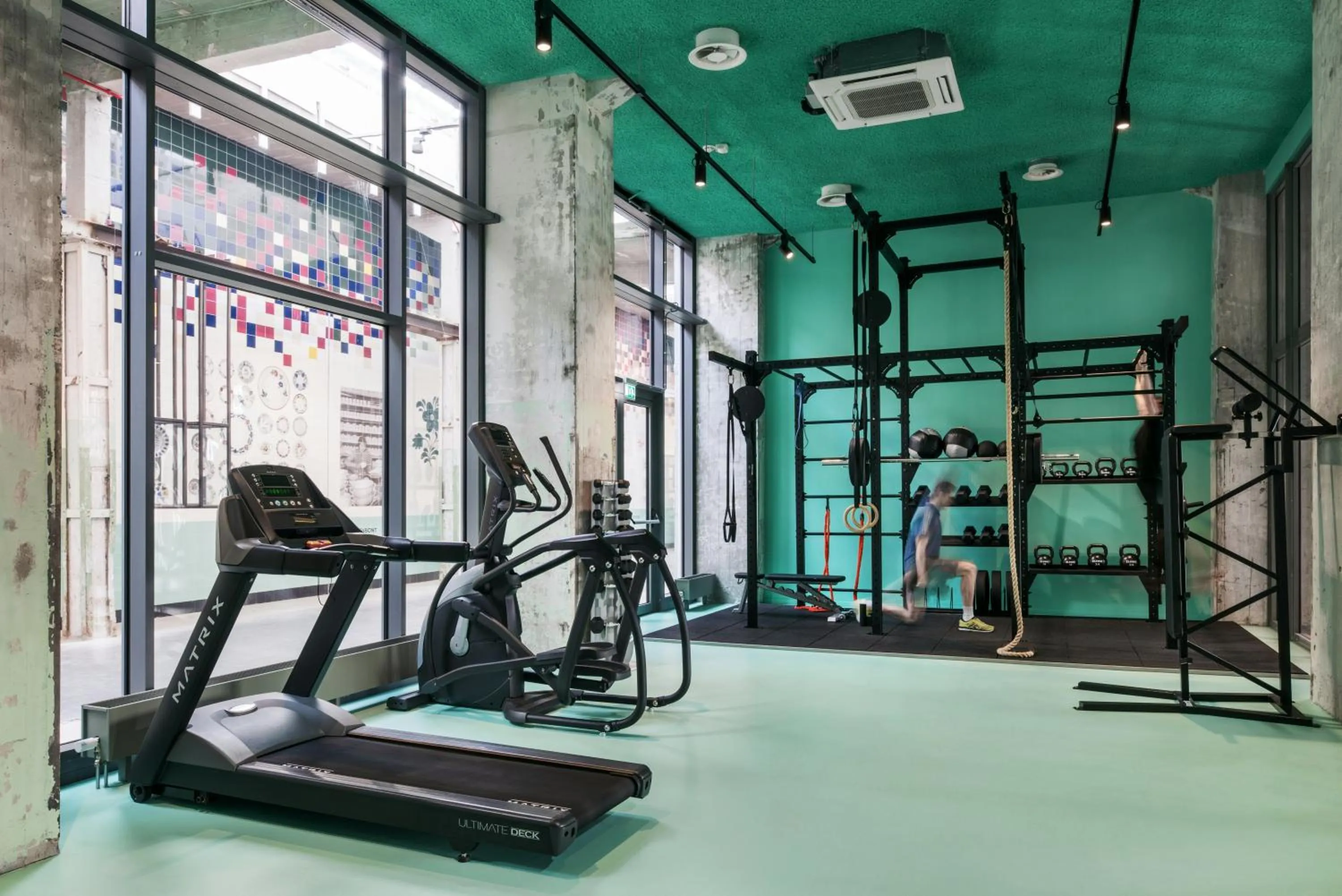 Fitness centre/facilities in The Social Hub Maastricht