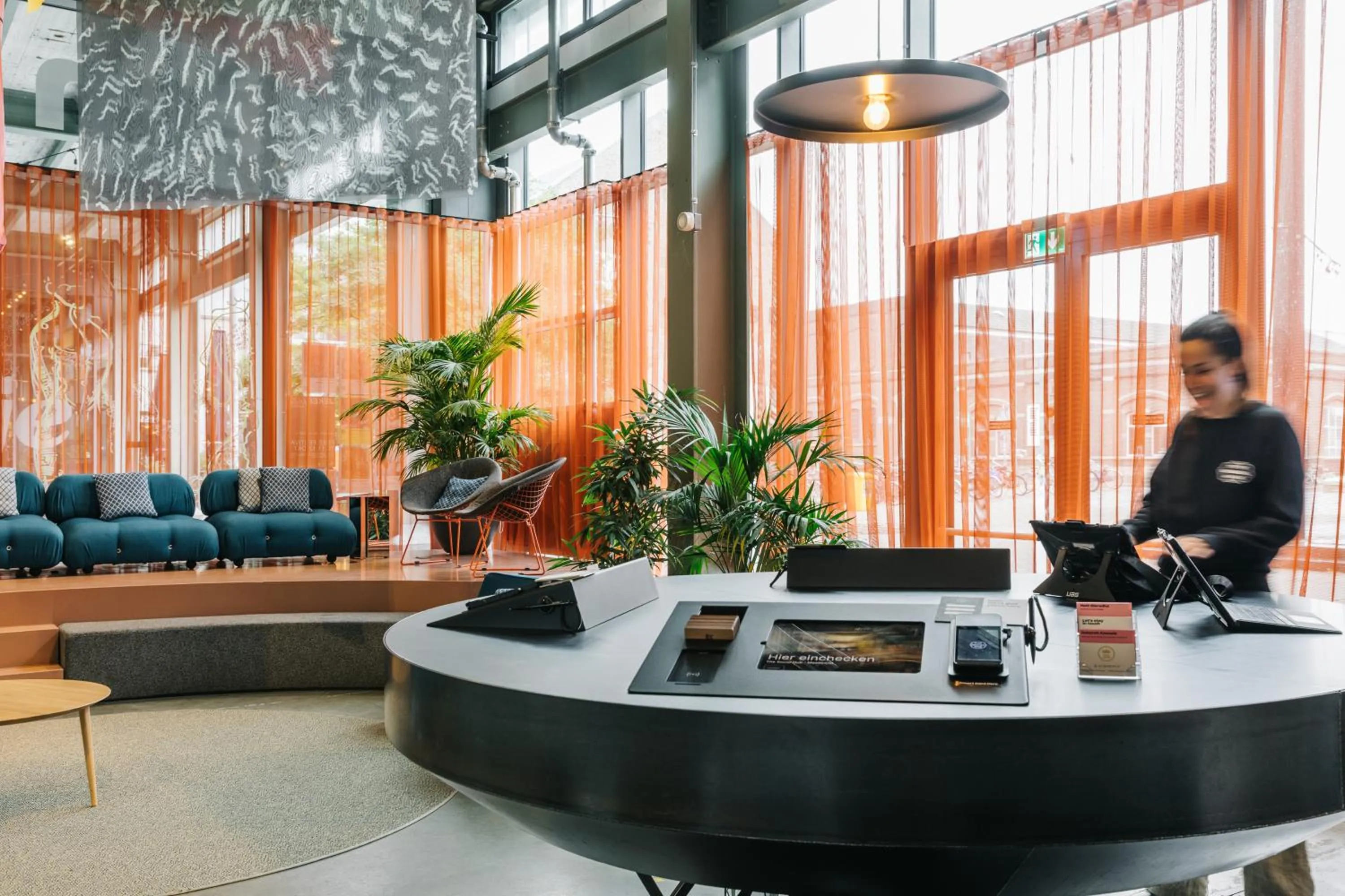 Lobby or reception in The Social Hub Maastricht