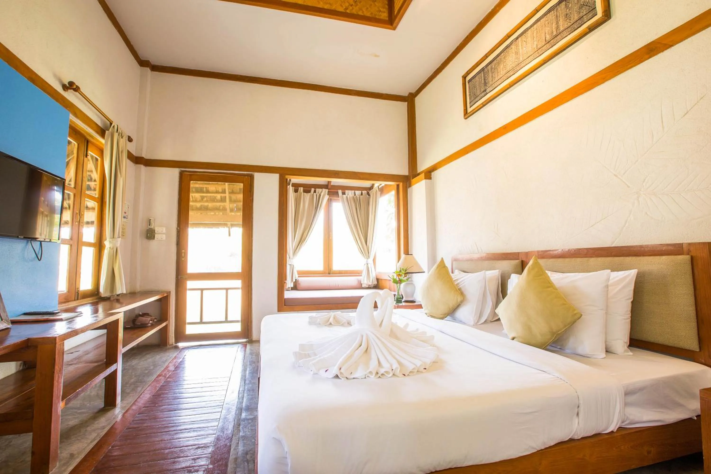 Bed in Belle Villa Resort, Pai