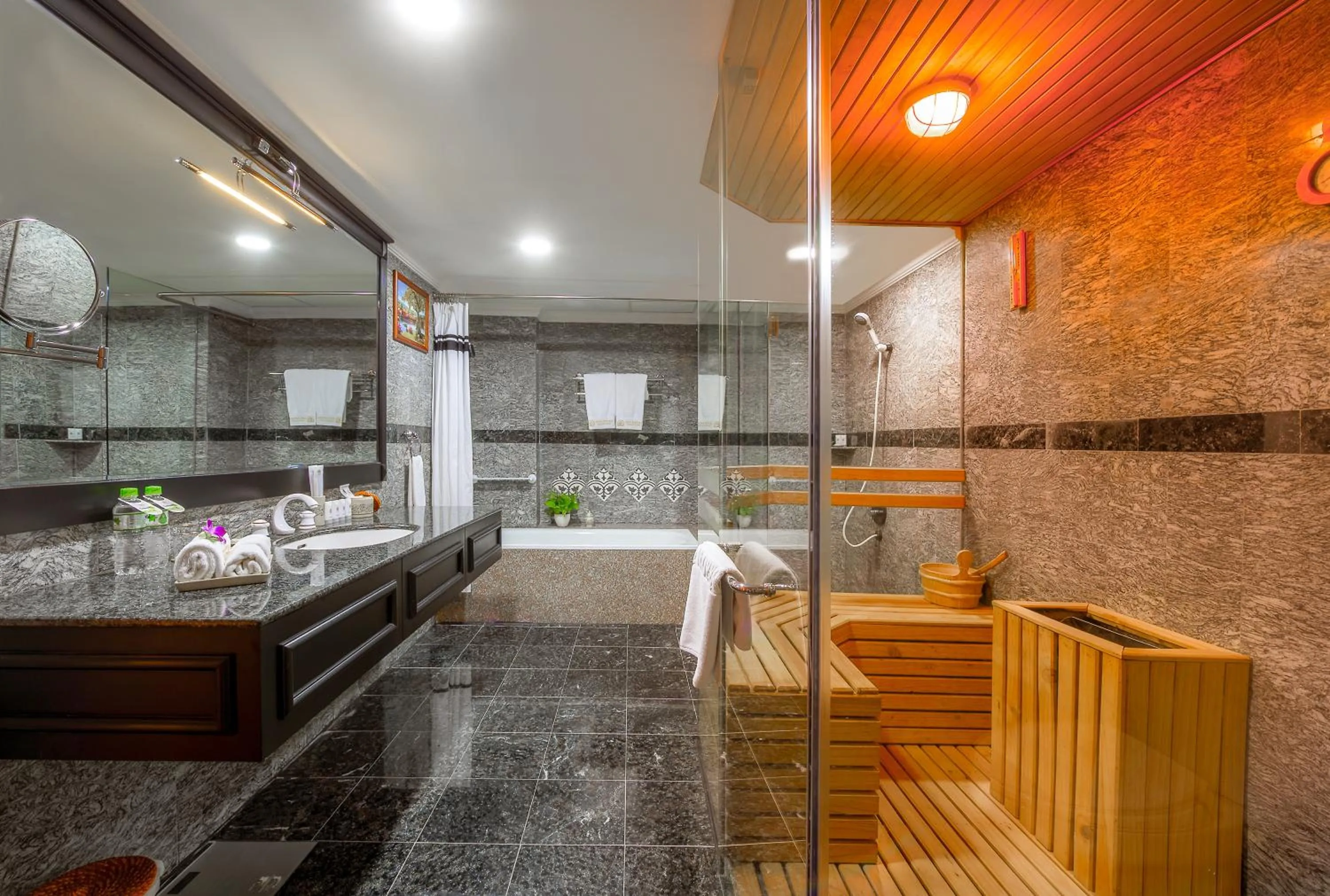 Shower in Muong Thanh Luxury Song Han Hotel