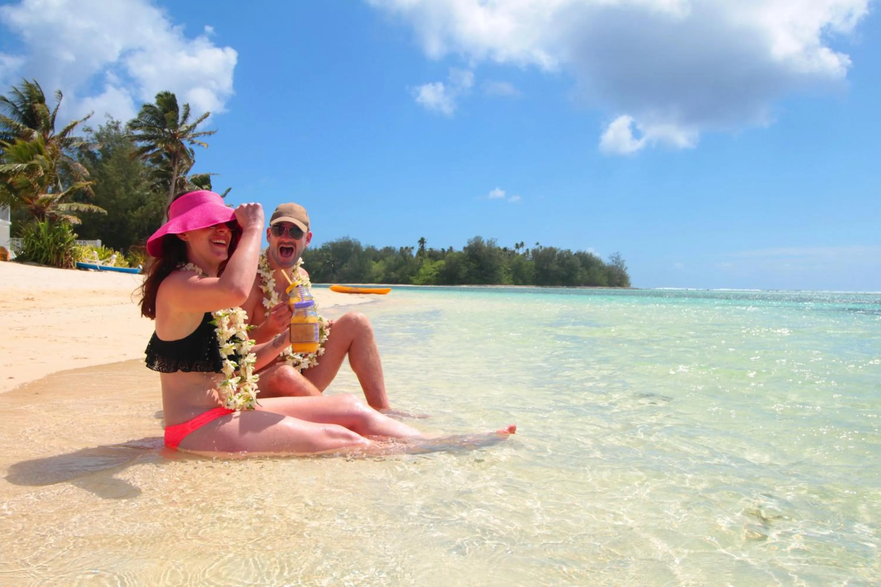 People in Muri Beach Club Hotel