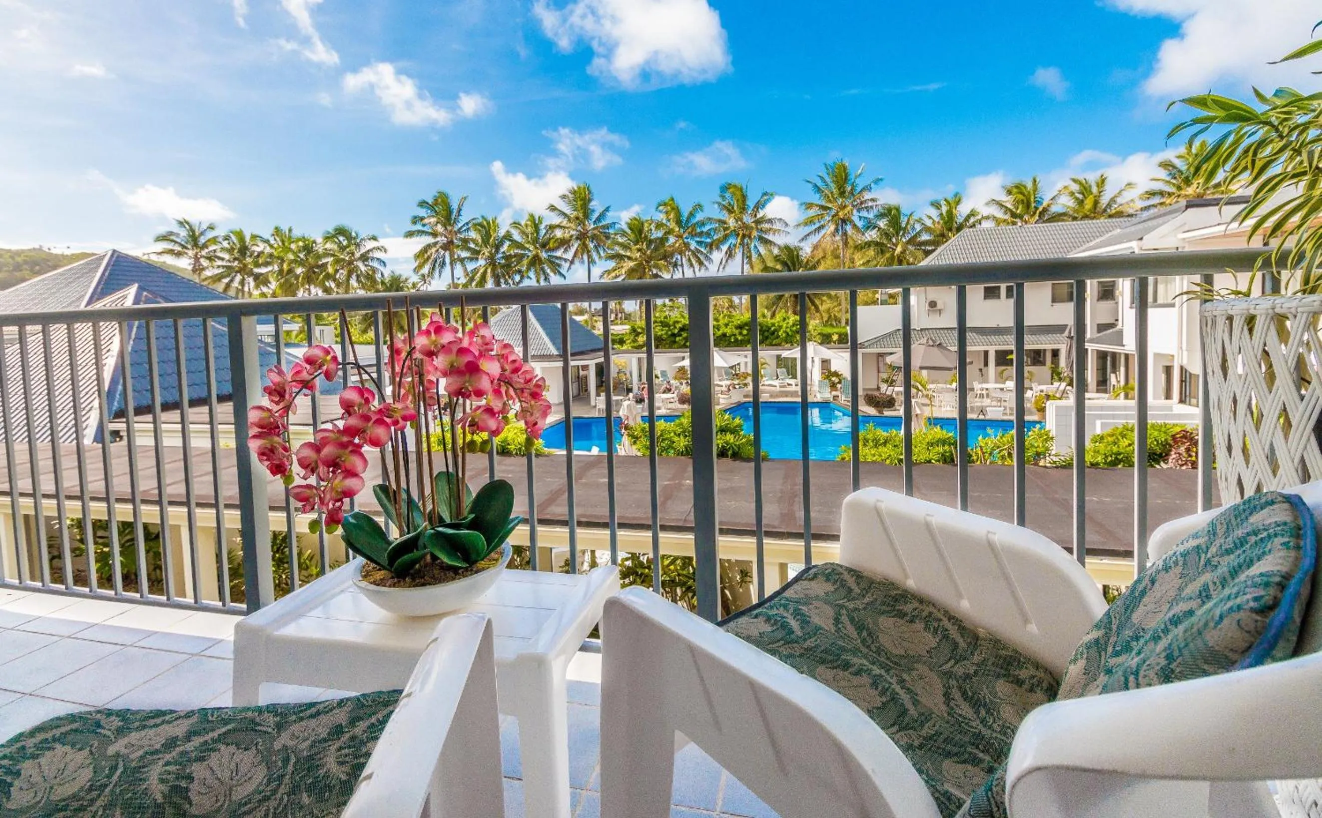 Patio in Muri Beach Club Hotel