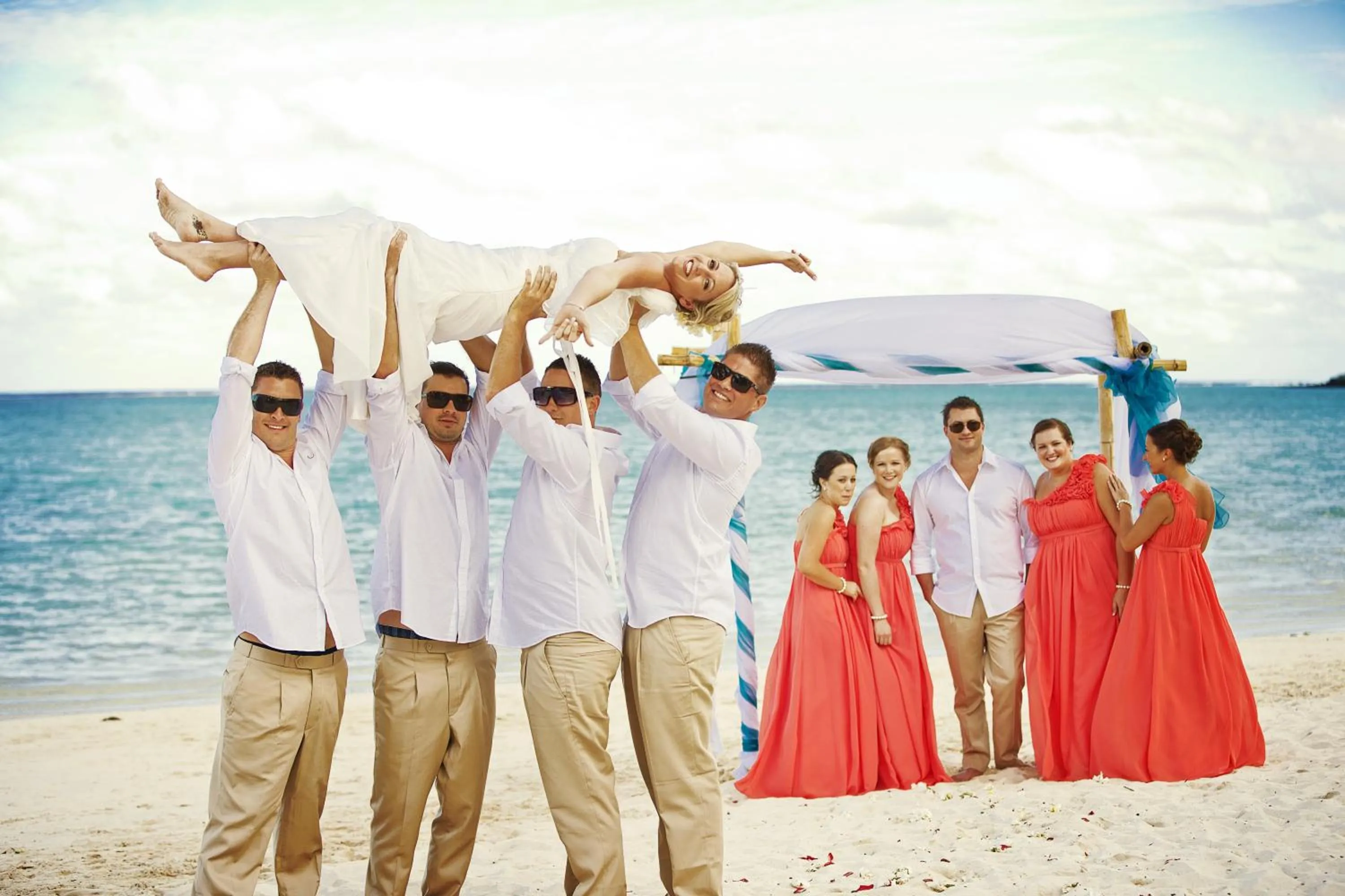 People in Muri Beach Club Hotel