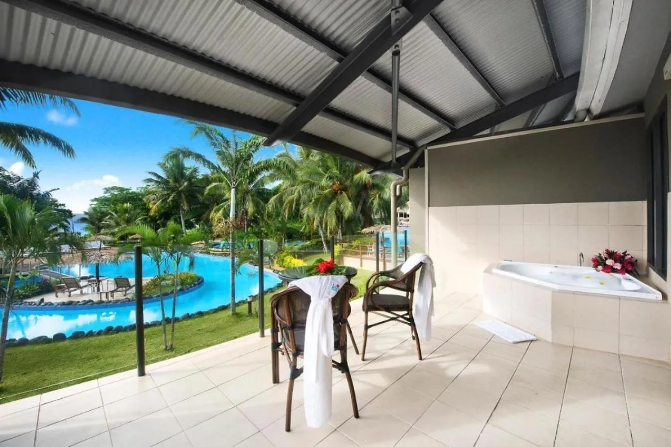 Hot Tub in Iririki Island Resort & Spa