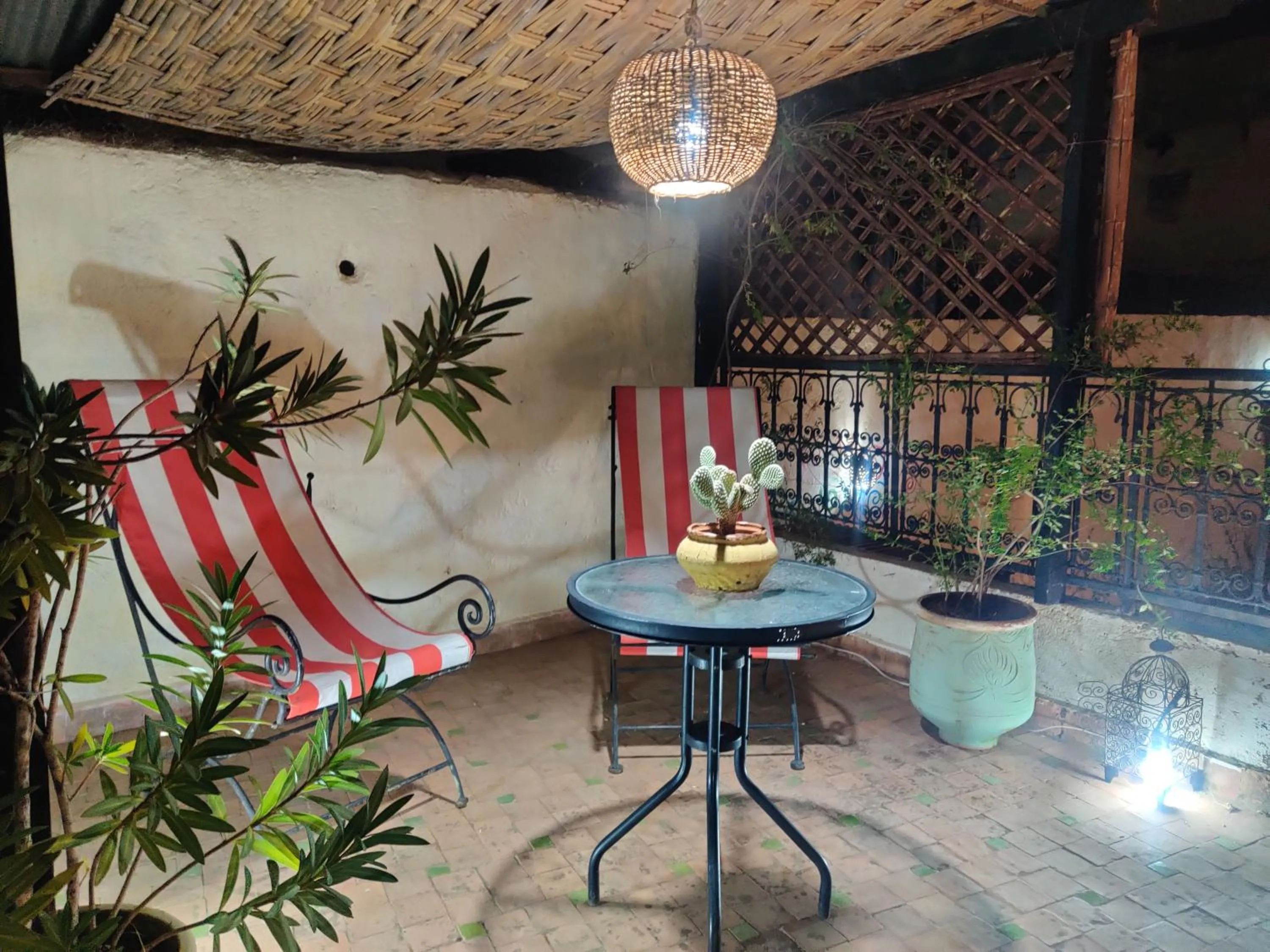 Patio in Riad Menthe Et Citron