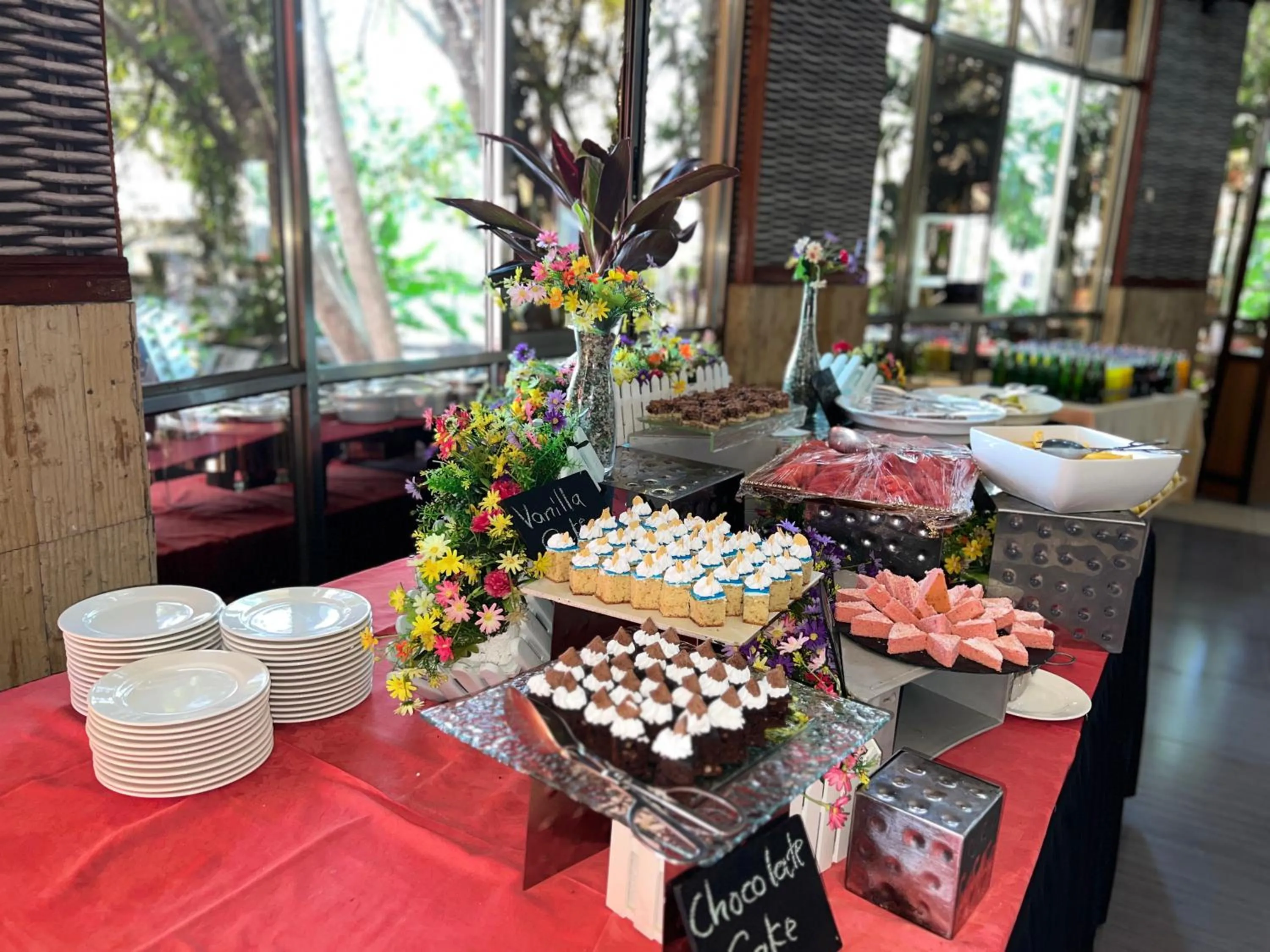 Buffet breakfast in Nokras Riverine Hotel & Spa