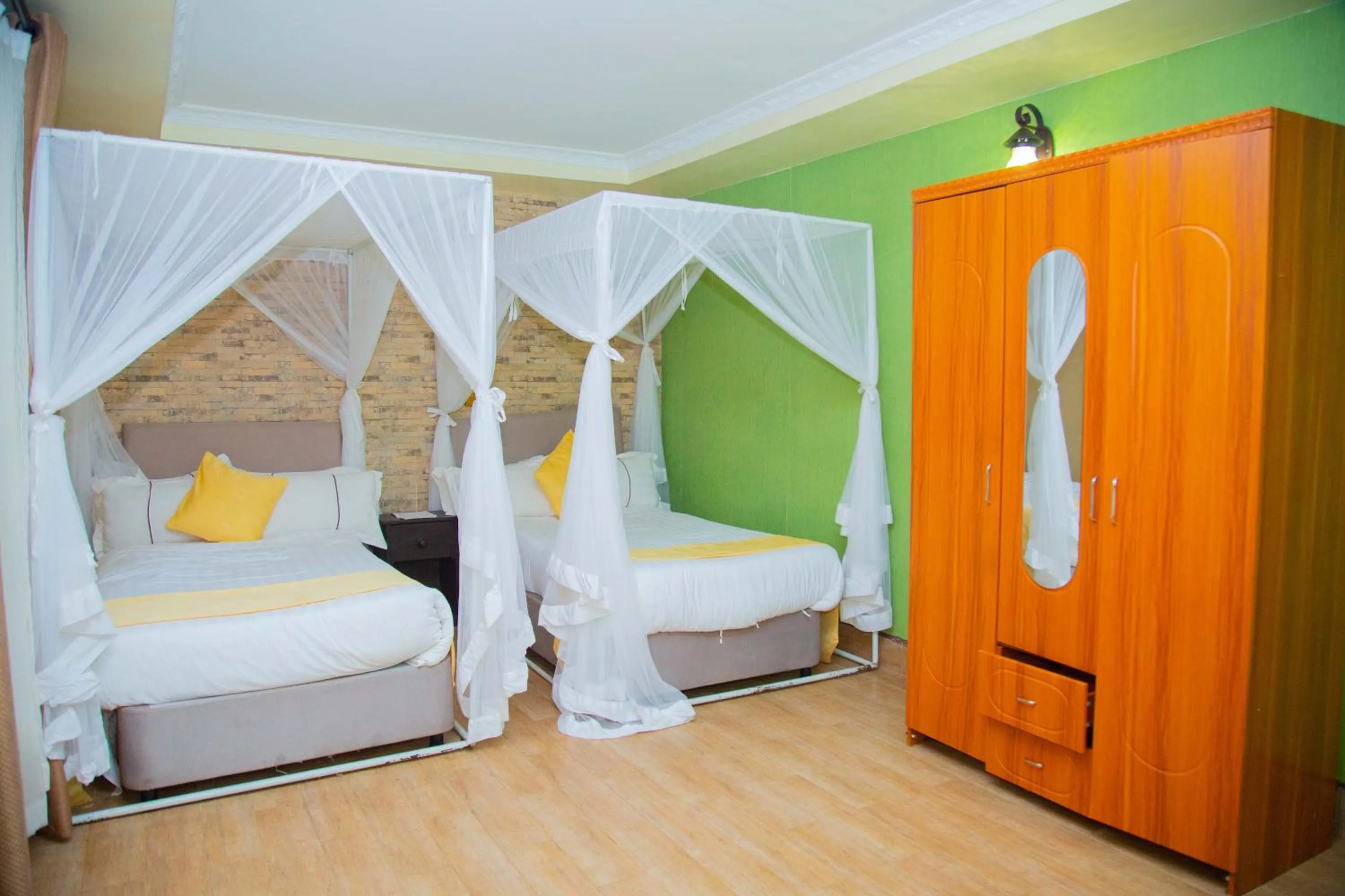Bed in Nokras Riverine Hotel & Spa