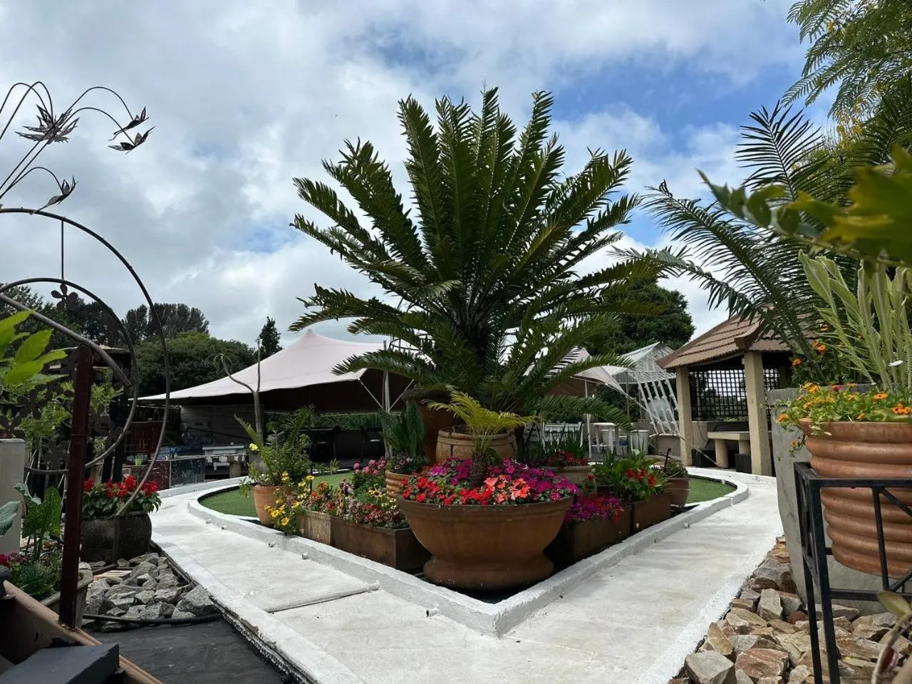 Garden view in Kiwara Guesthouse