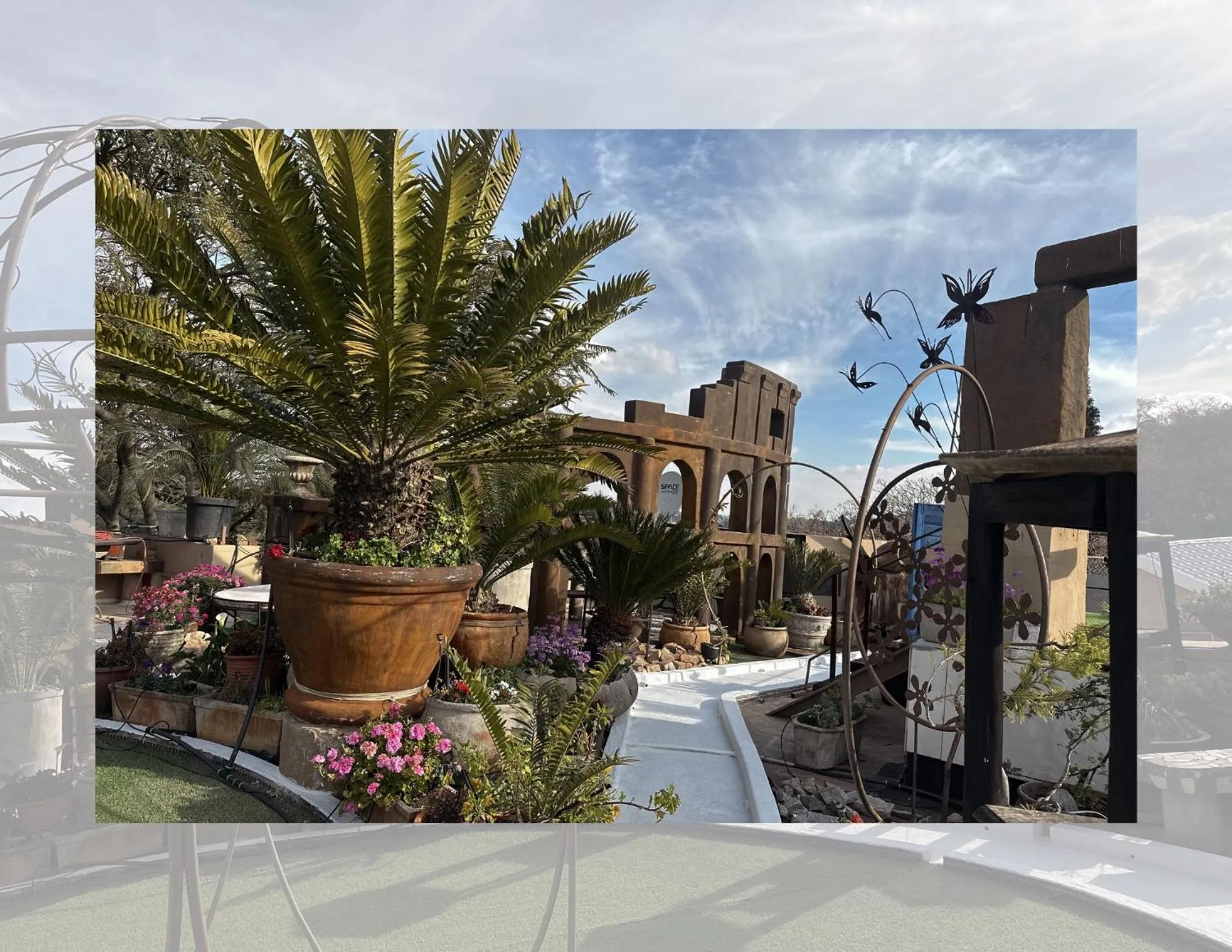 Garden view in Kiwara Guesthouse