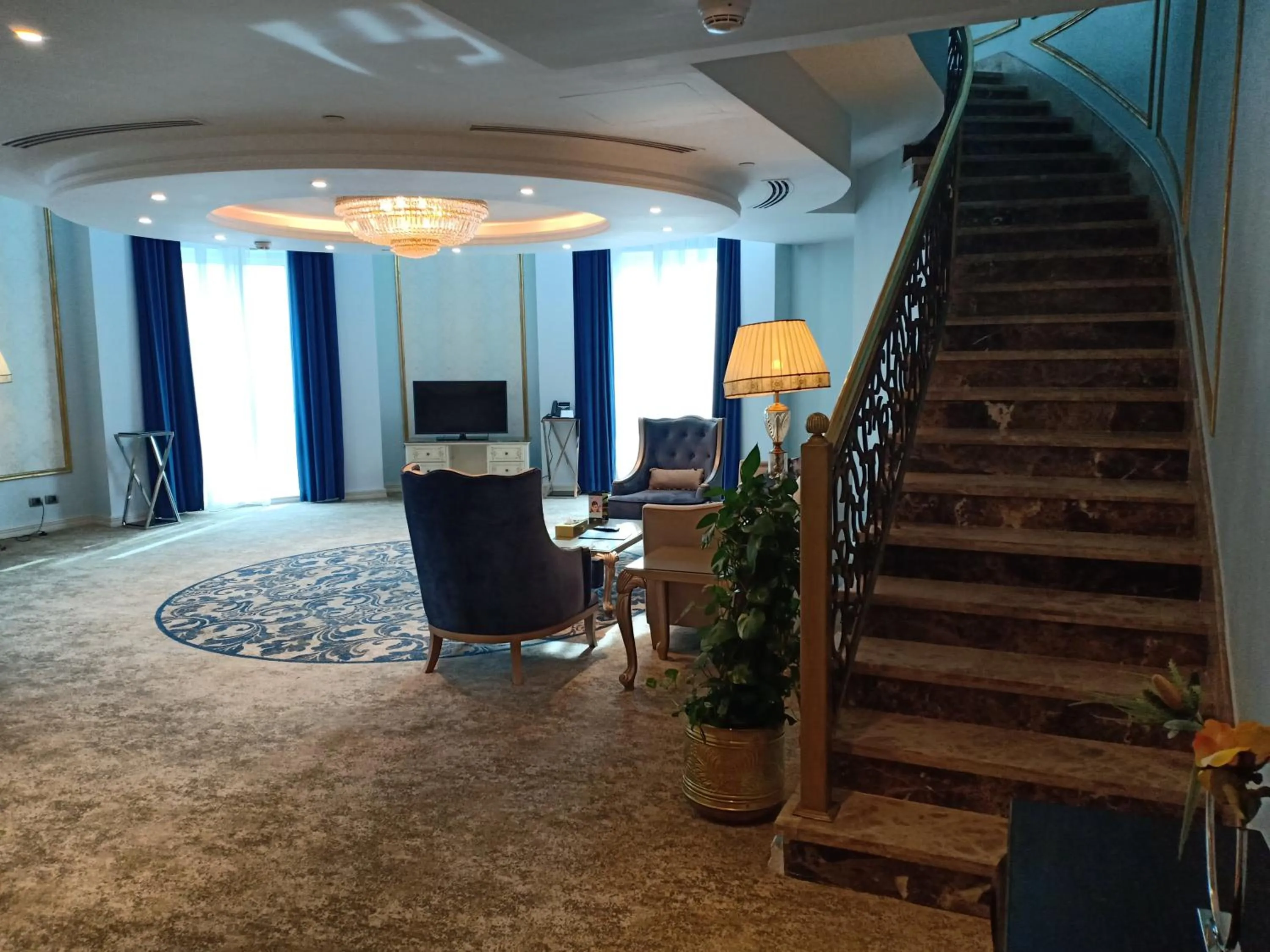 Seating area in Gewan Hotel Cairo