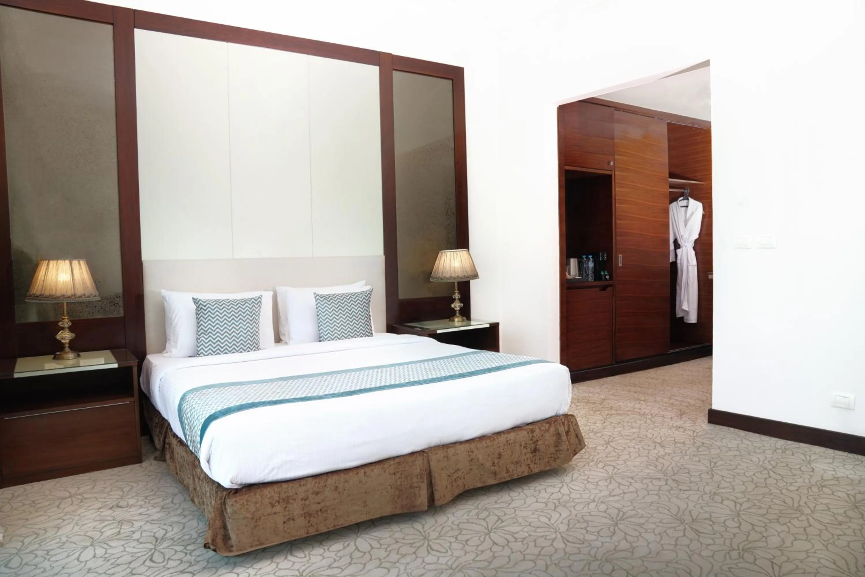 Bed in Gewan Hotel Cairo