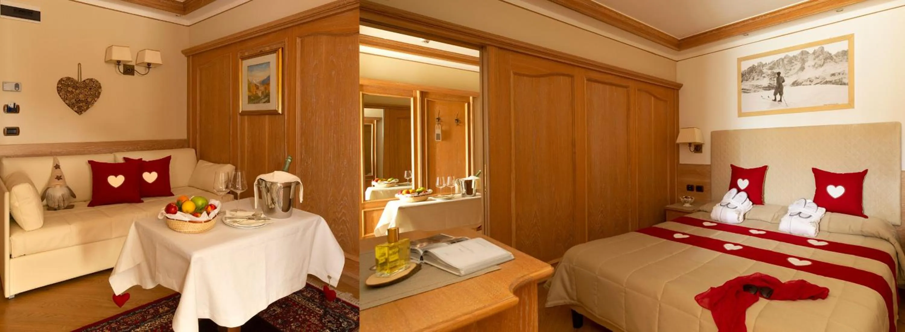 Shower, Bed in Hotel Alle Alpi