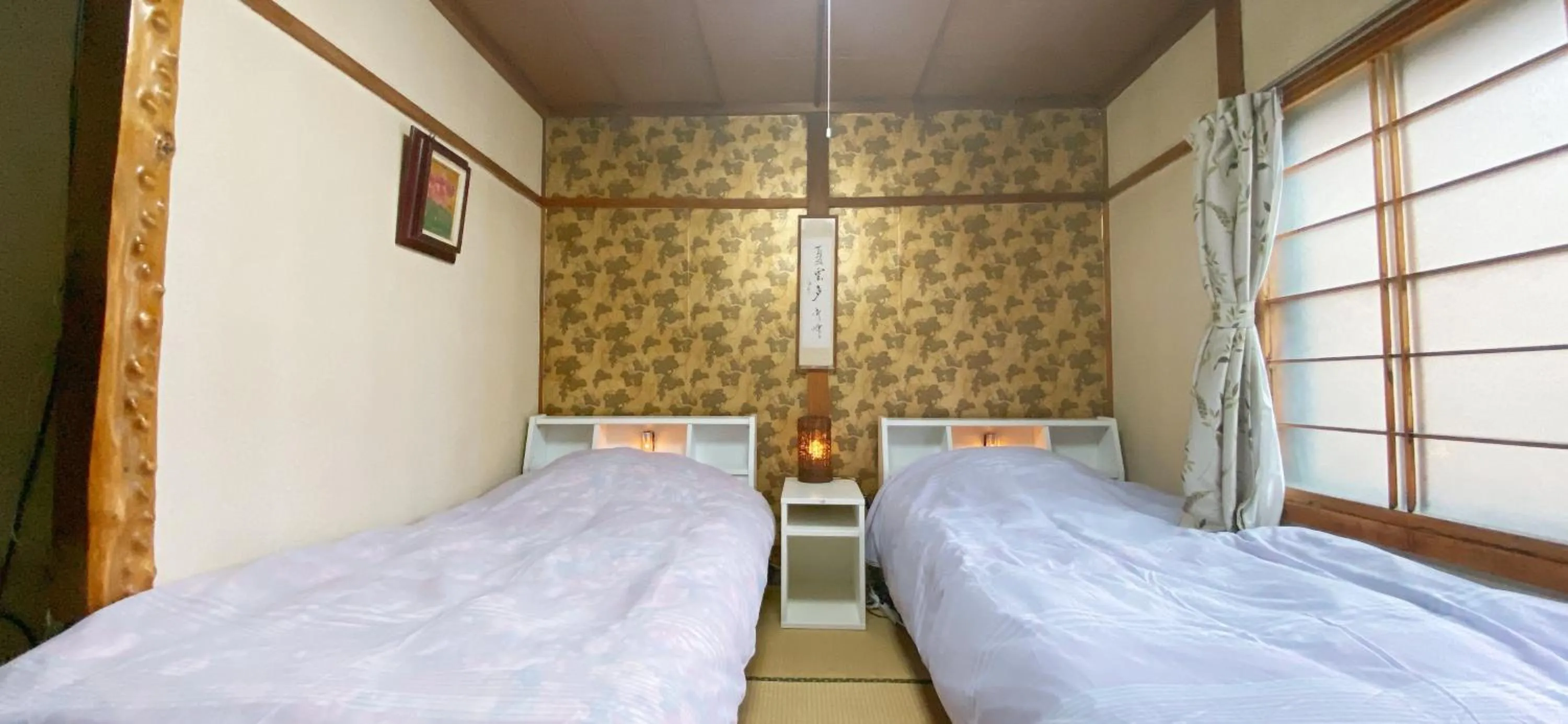 Bed in Ryokan Sansui