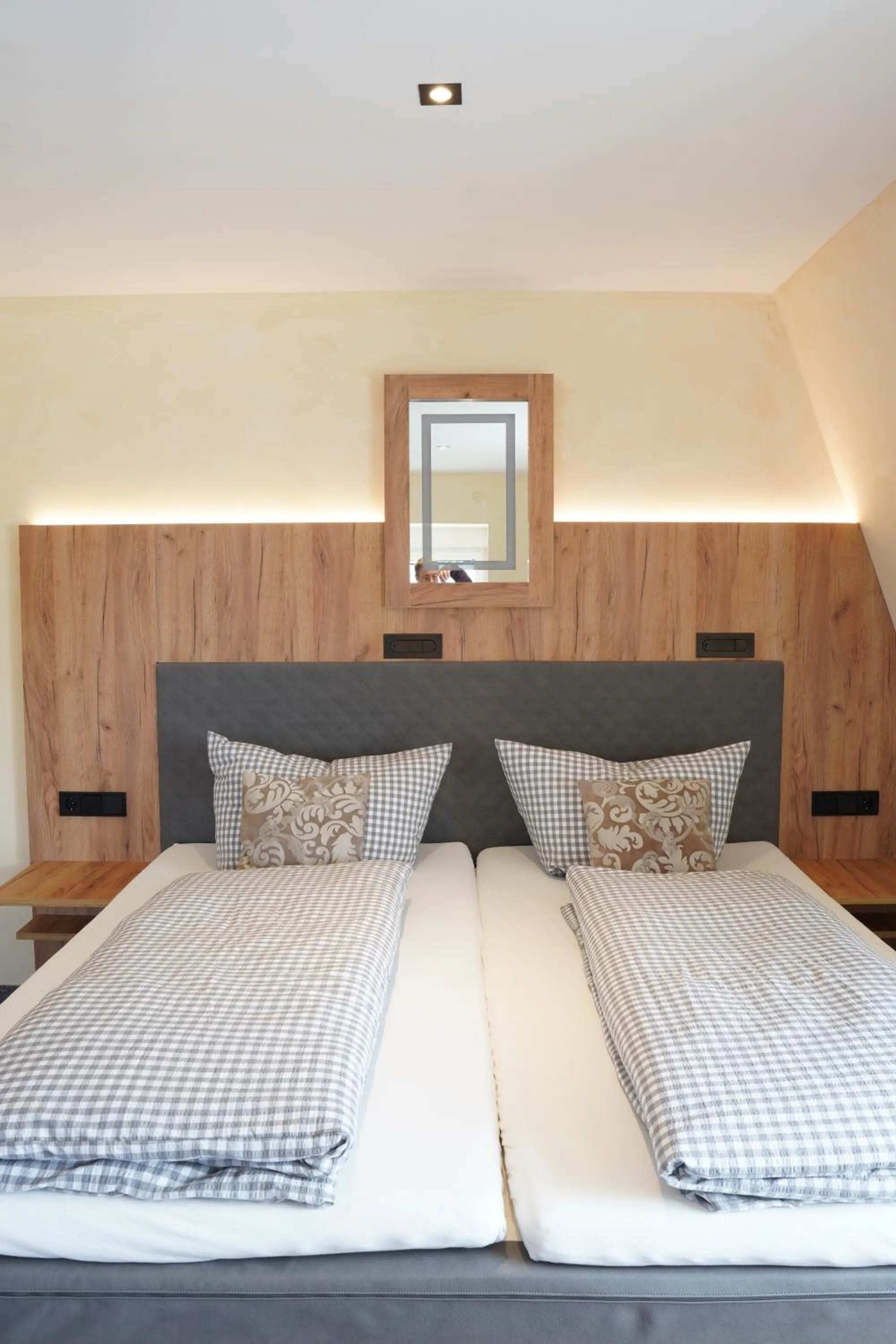 Bed in Hotel Heideparadies