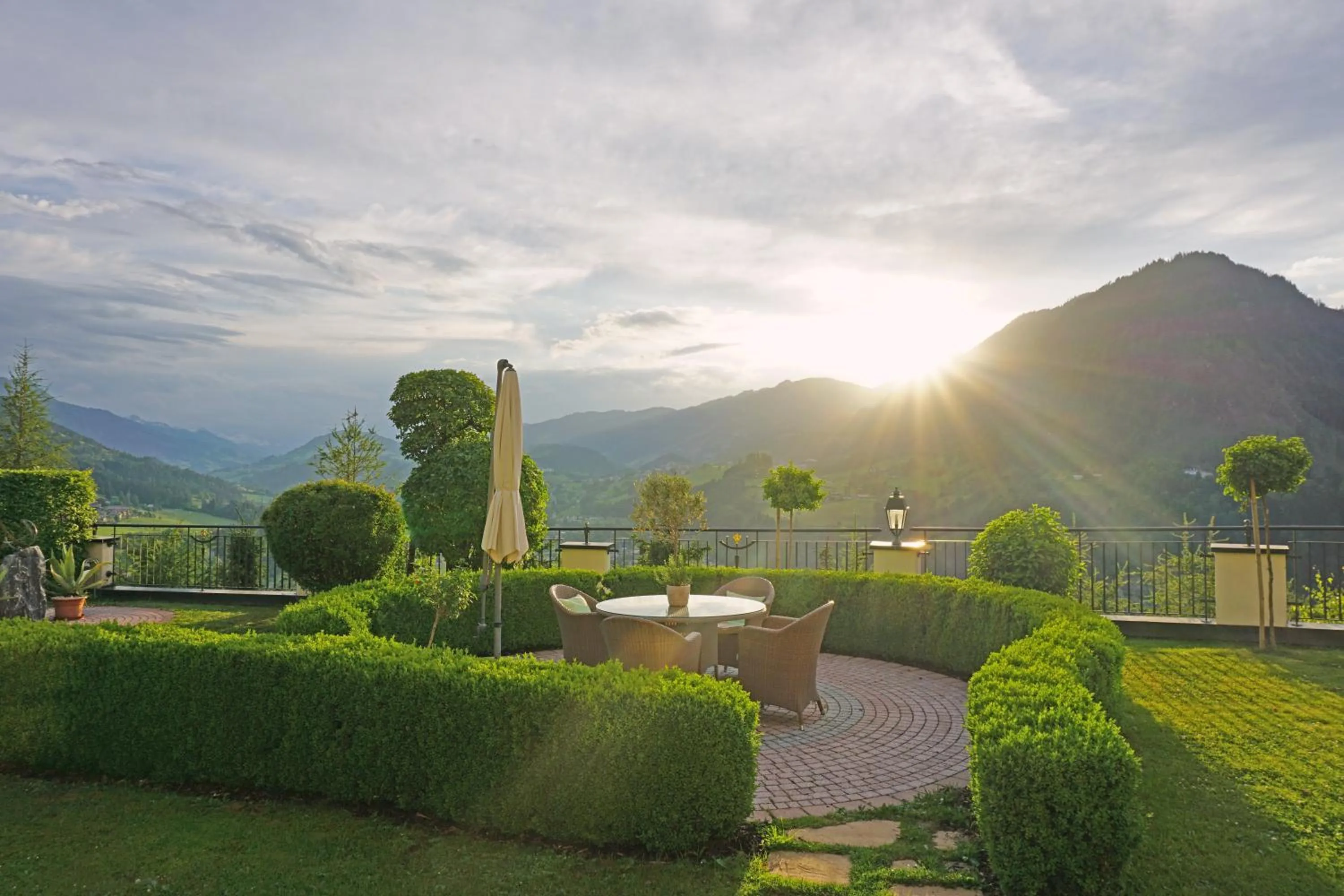 Balcony/Terrace in Hotel AlpenSchlössl