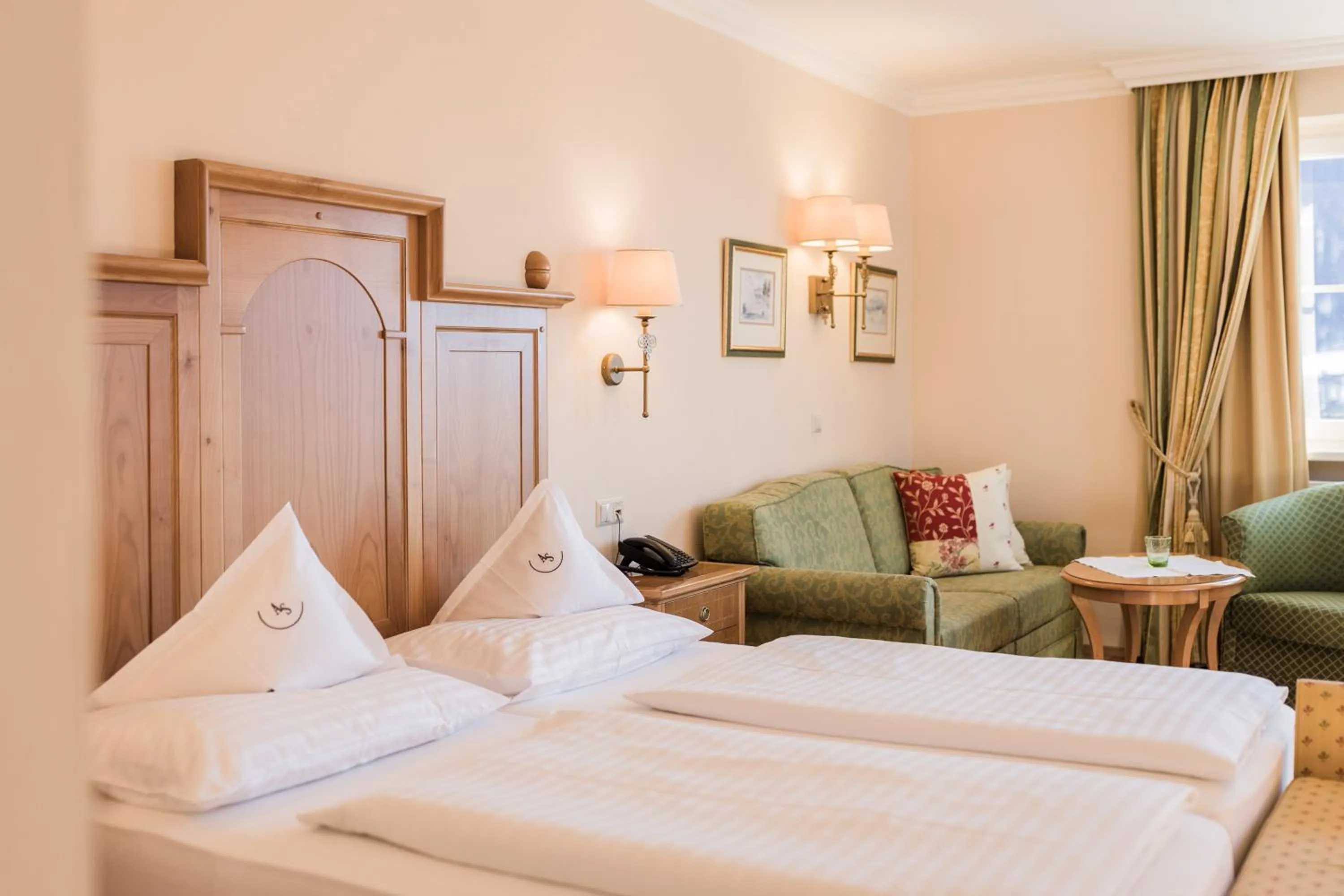 Photo of the whole room, Bed in Hotel AlpenSchlössl