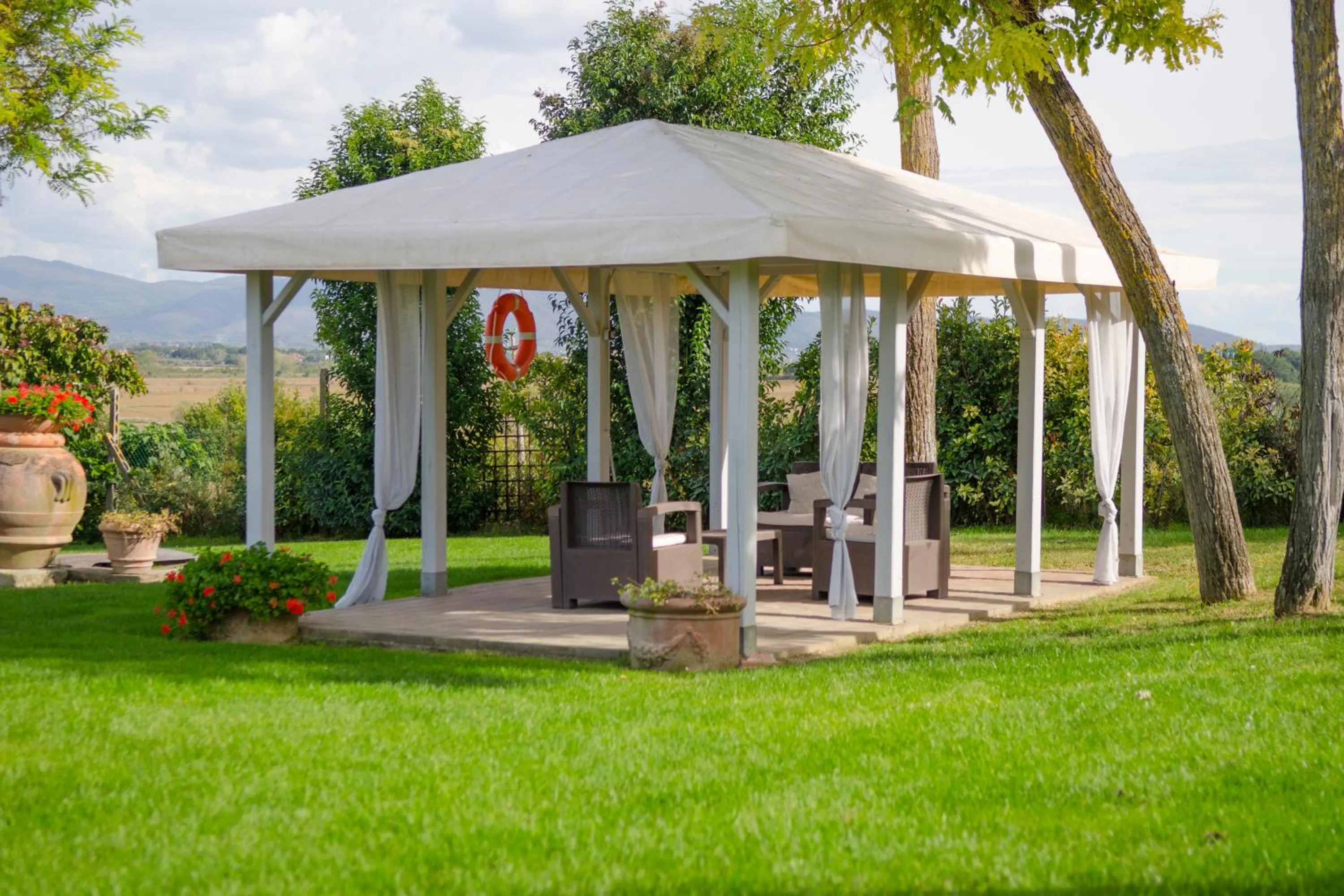 Patio in Fattoria Le Giare Agriturismo