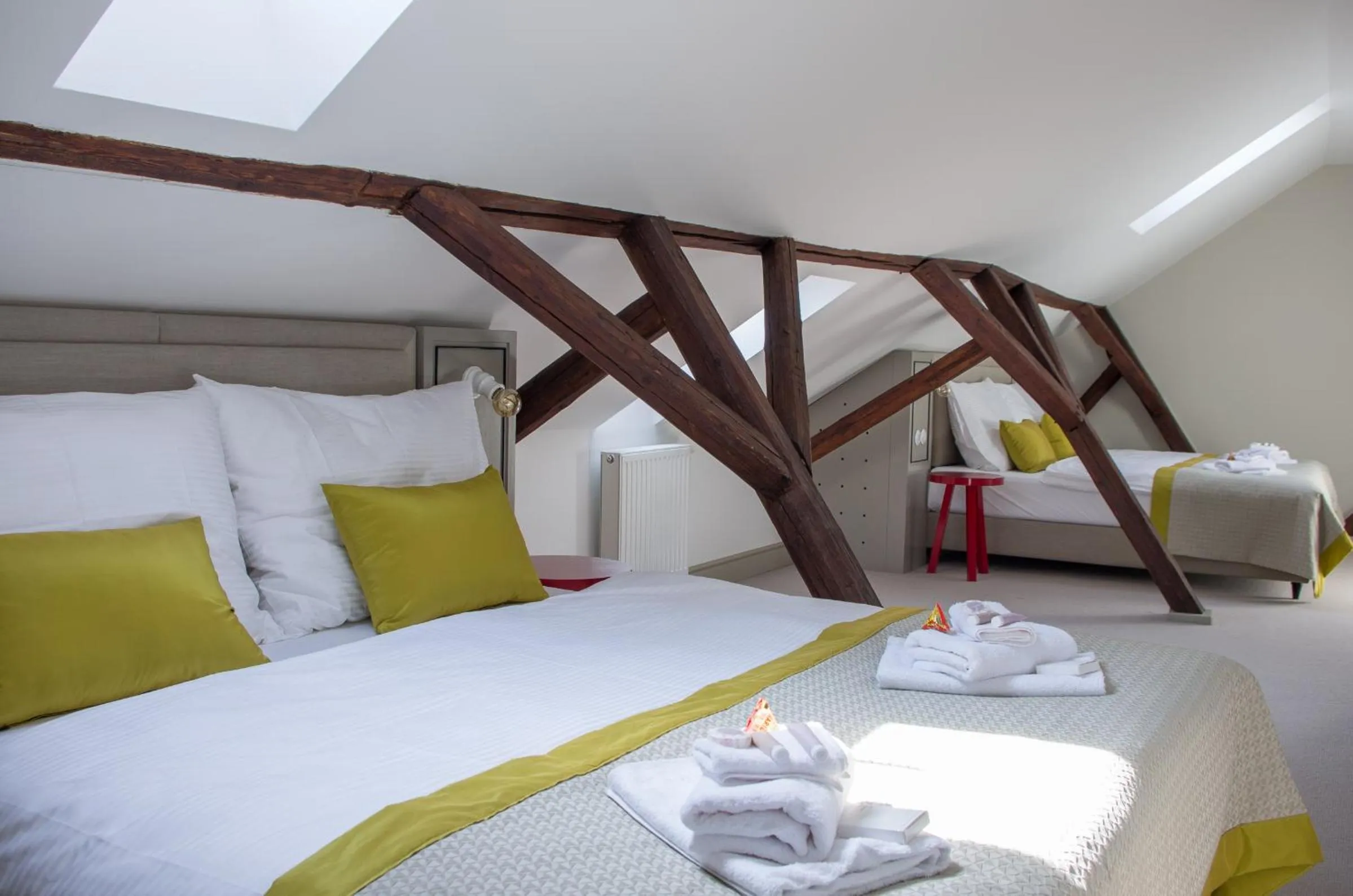 Living room, Bed in Hotel Kocour