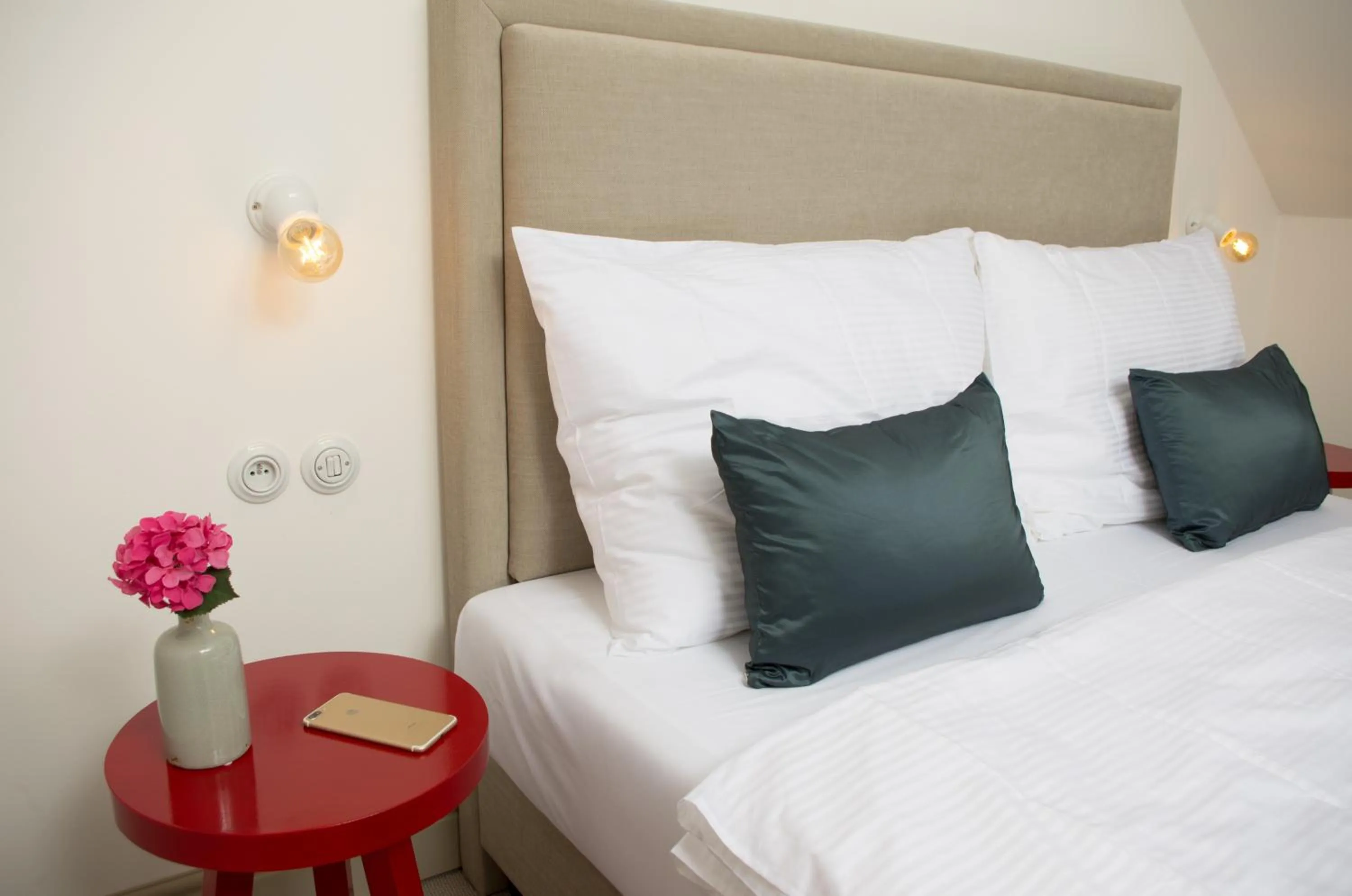 Decorative detail, Bed in Hotel Kocour