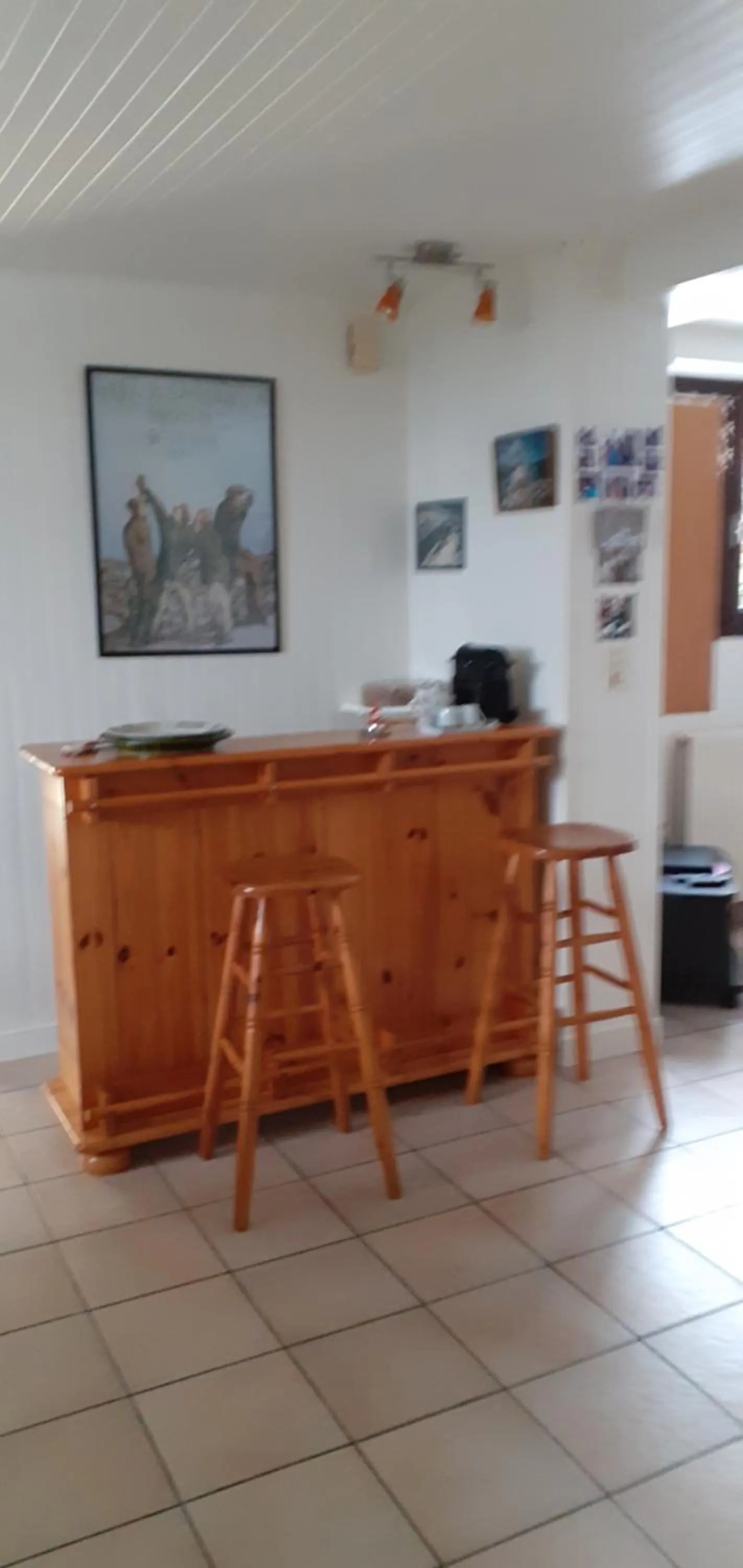 Seating area in Chez Laurette et Louis