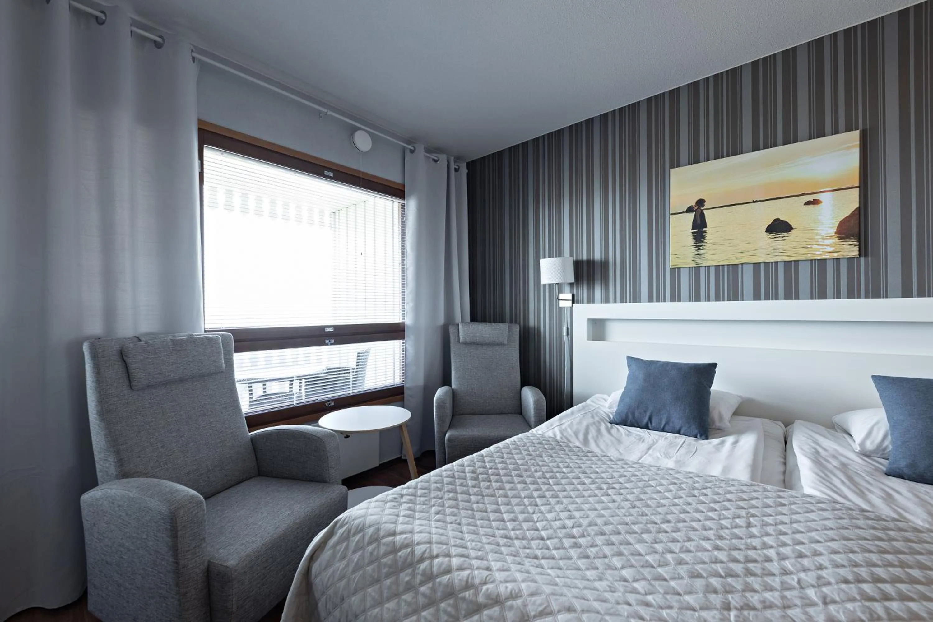 Bed in Hotel Lokkilinna