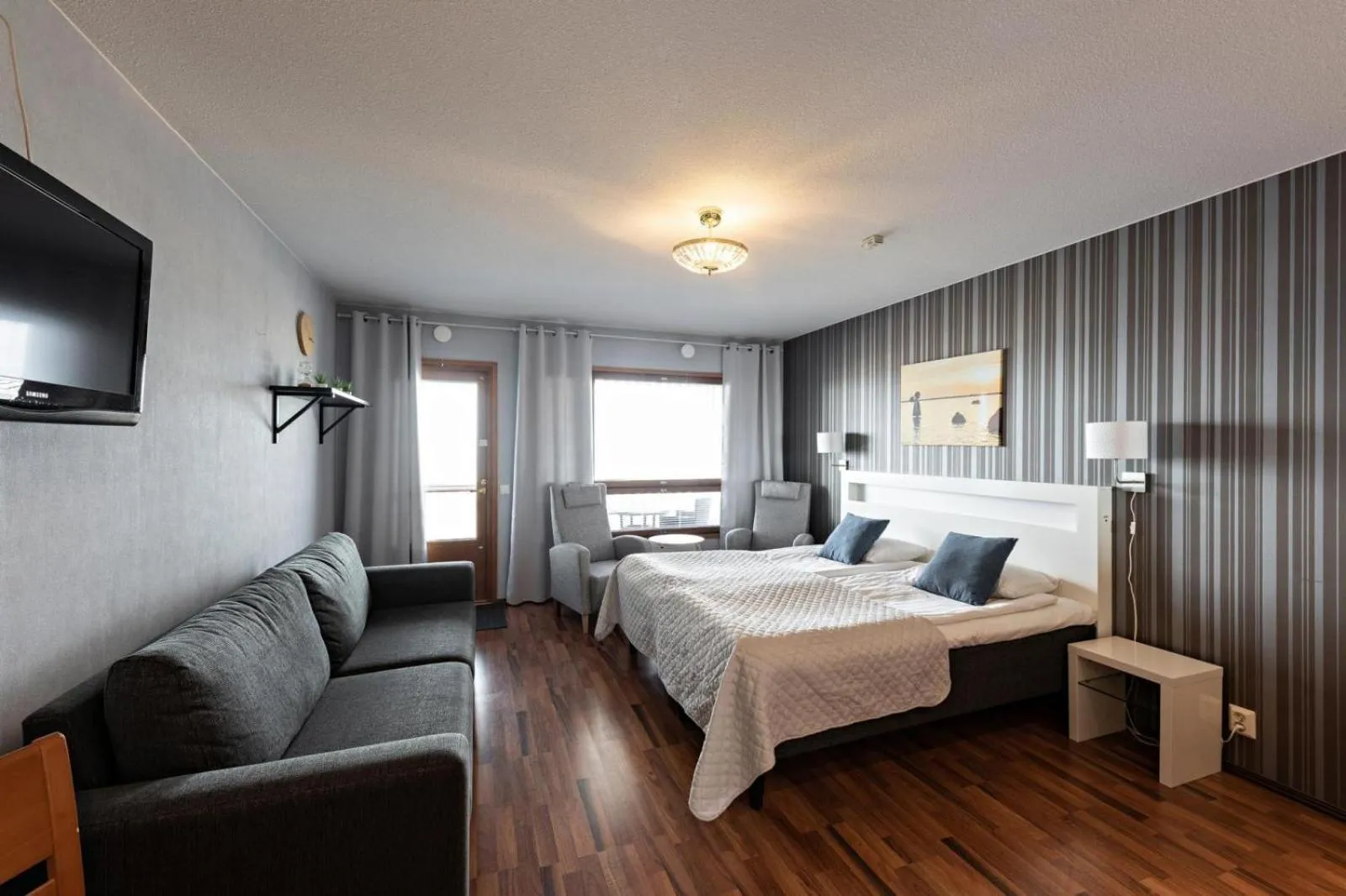 Bed in Hotel Lokkilinna