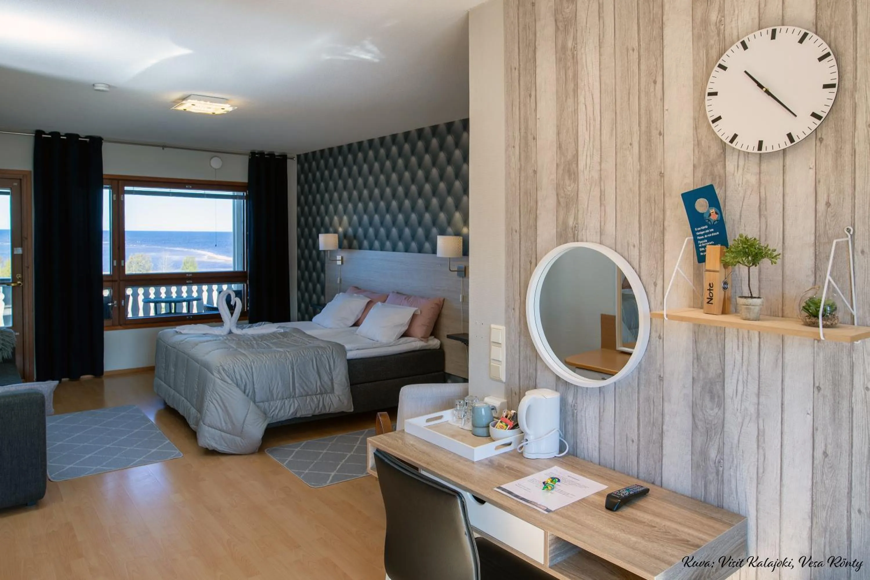 Bed in Hotel Lokkilinna