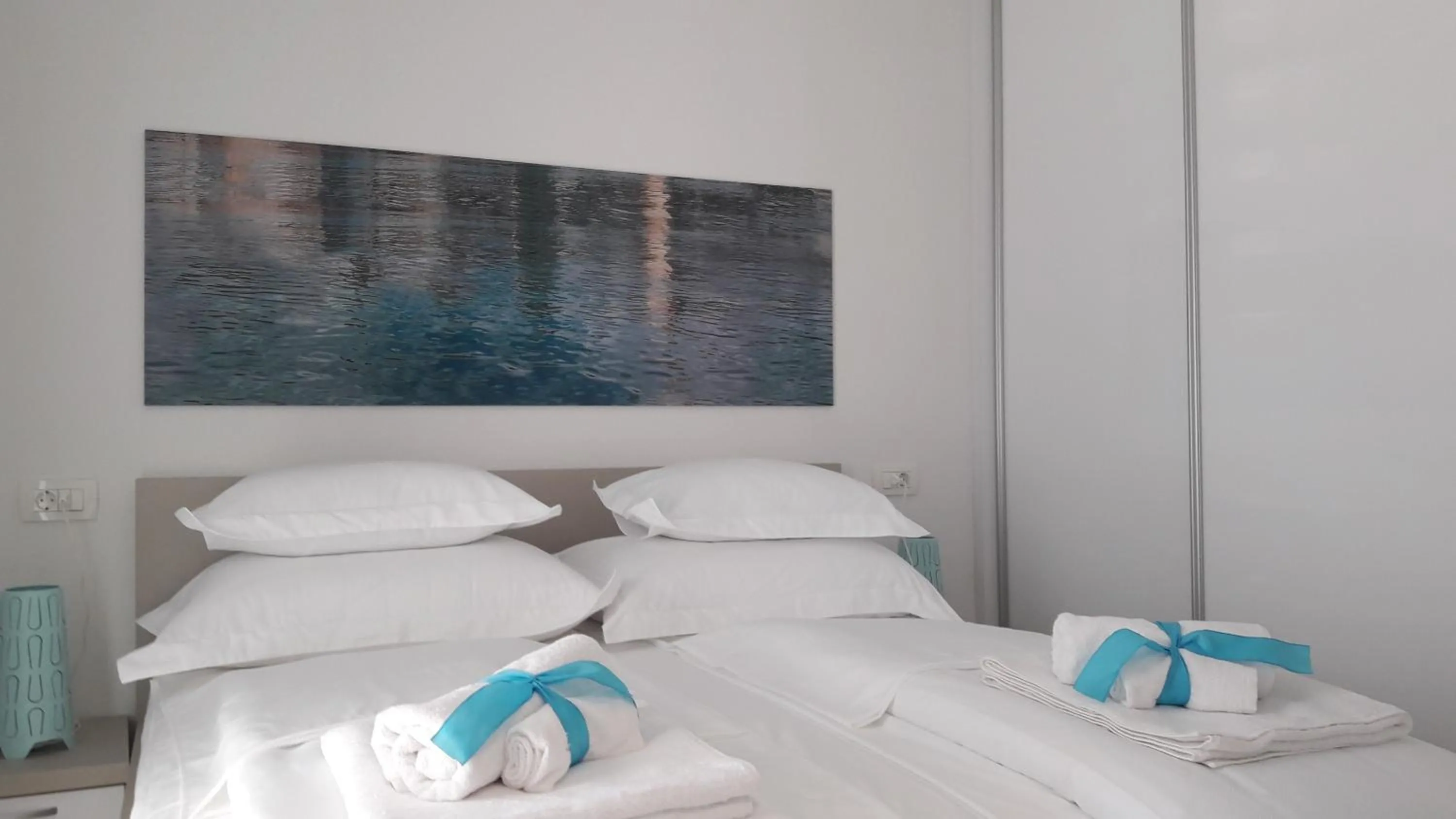 Bedroom, Bed in Villa-Apartments Karmel