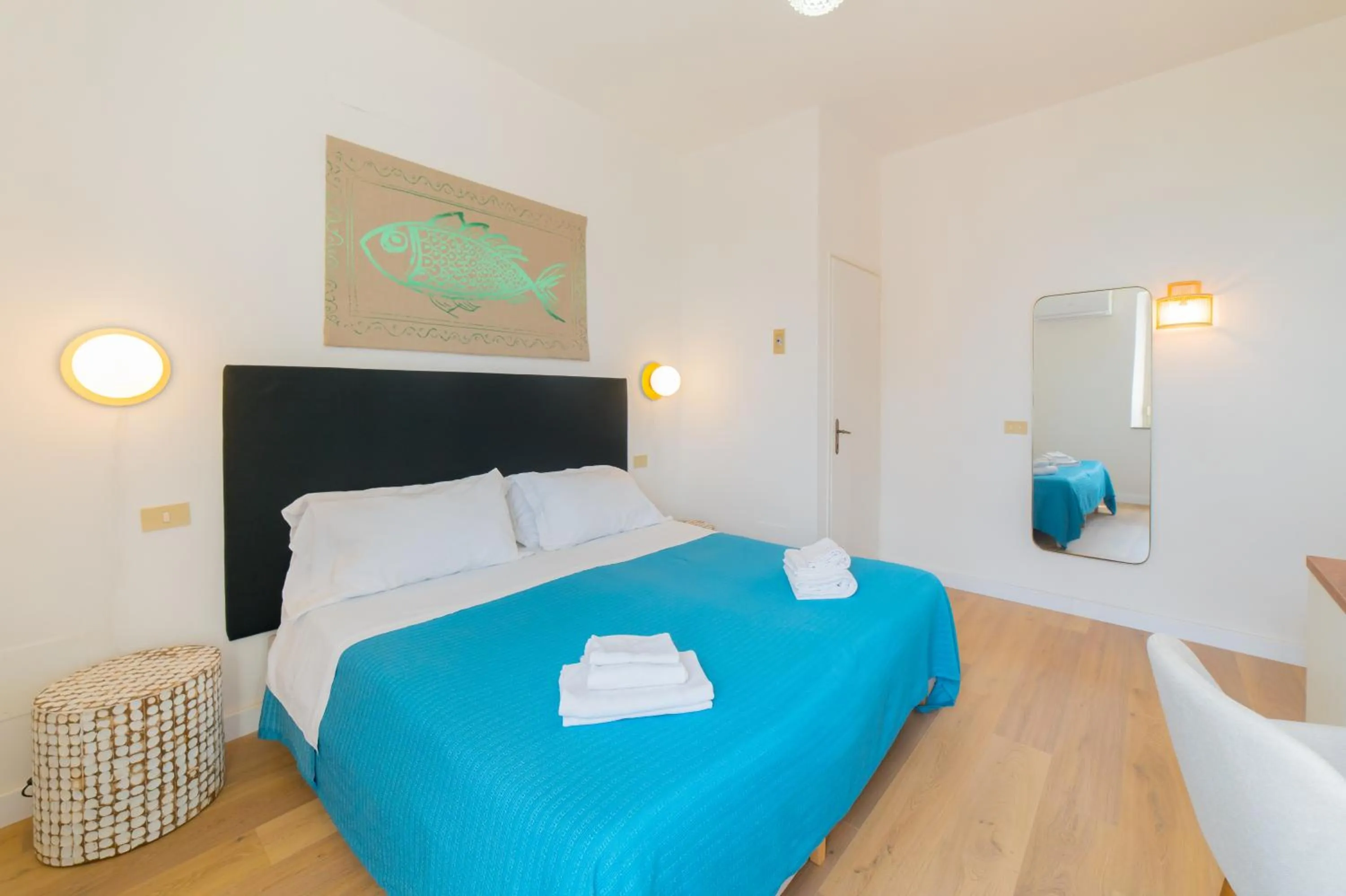 Bed in Hotel Villino Gallodoro