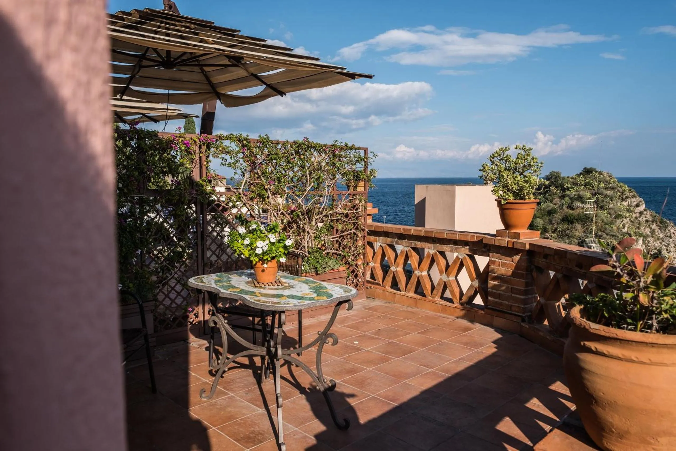 Balcony/Terrace in Hotel Villino Gallodoro
