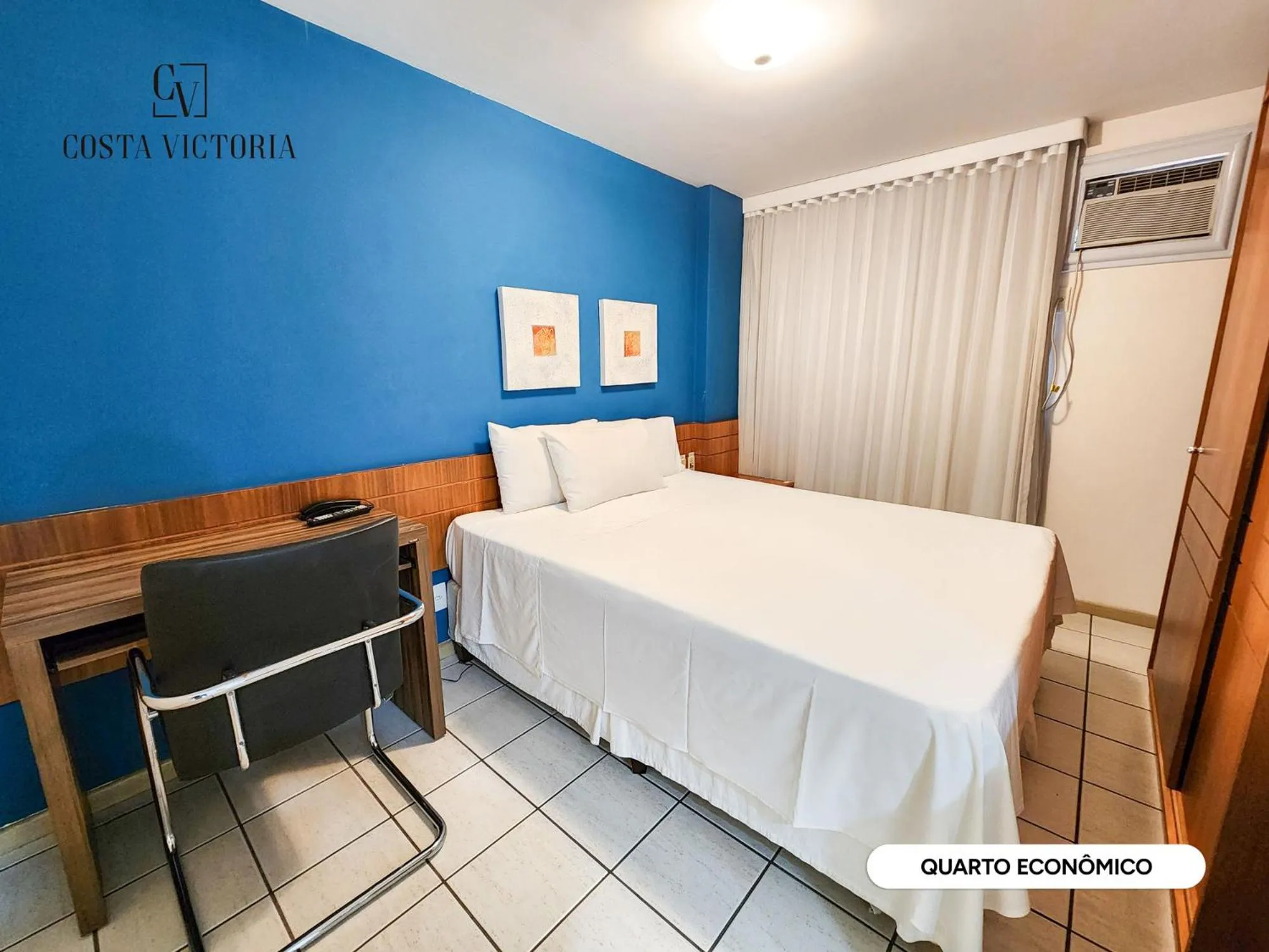 Bed in Hotel Costa Victória