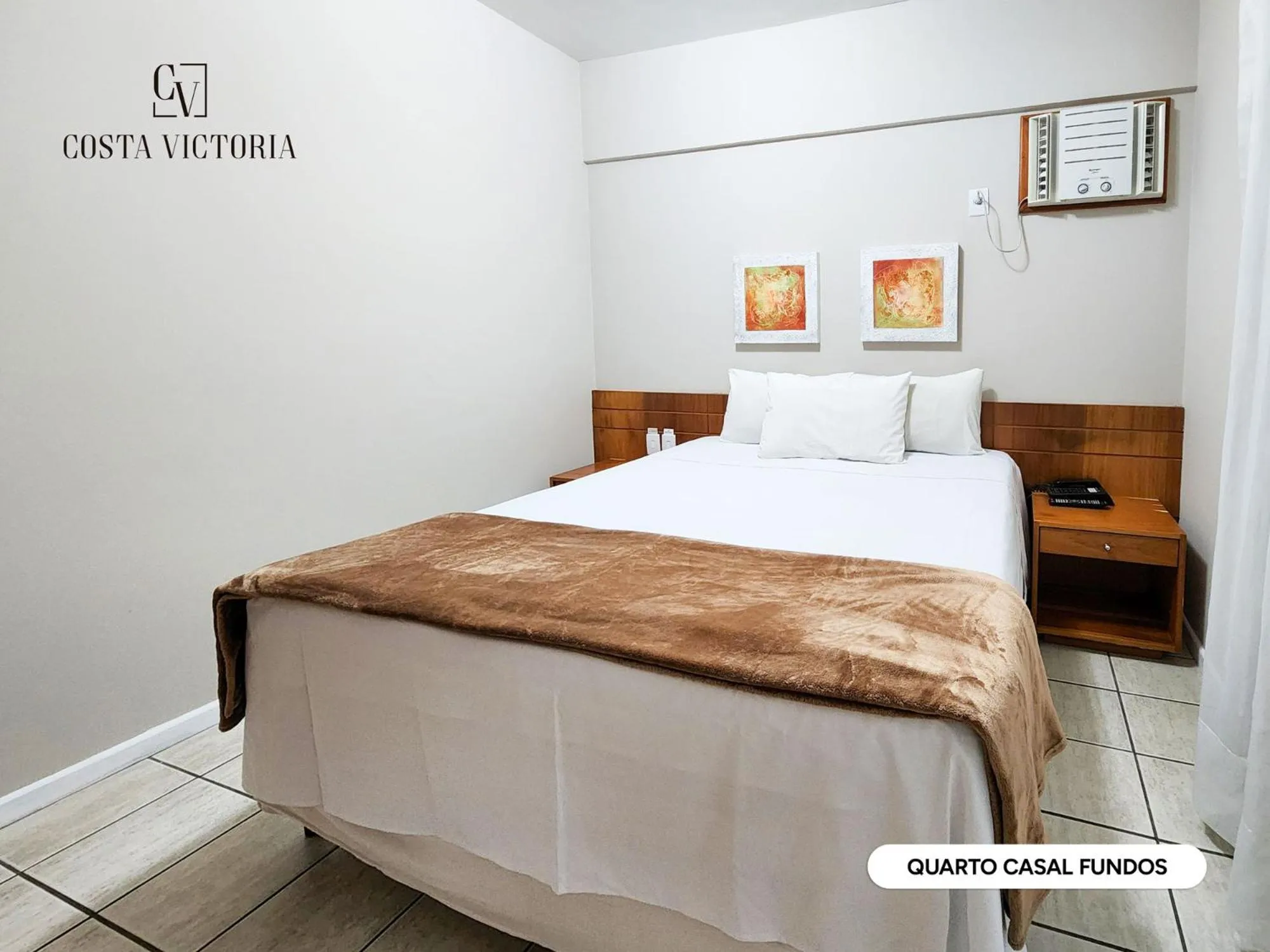 Bed in Hotel Costa Victória